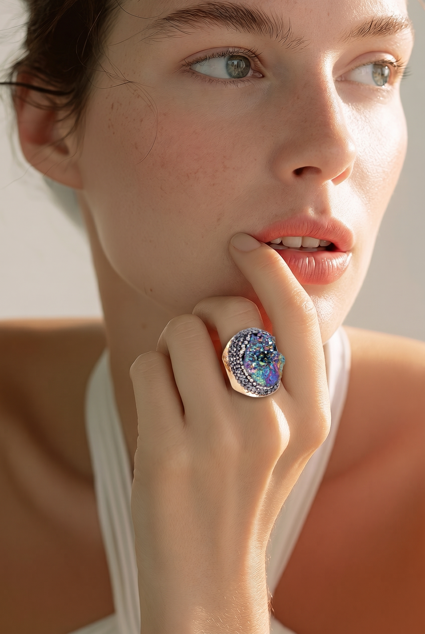 Druzzy Statement Adjustable  Rings