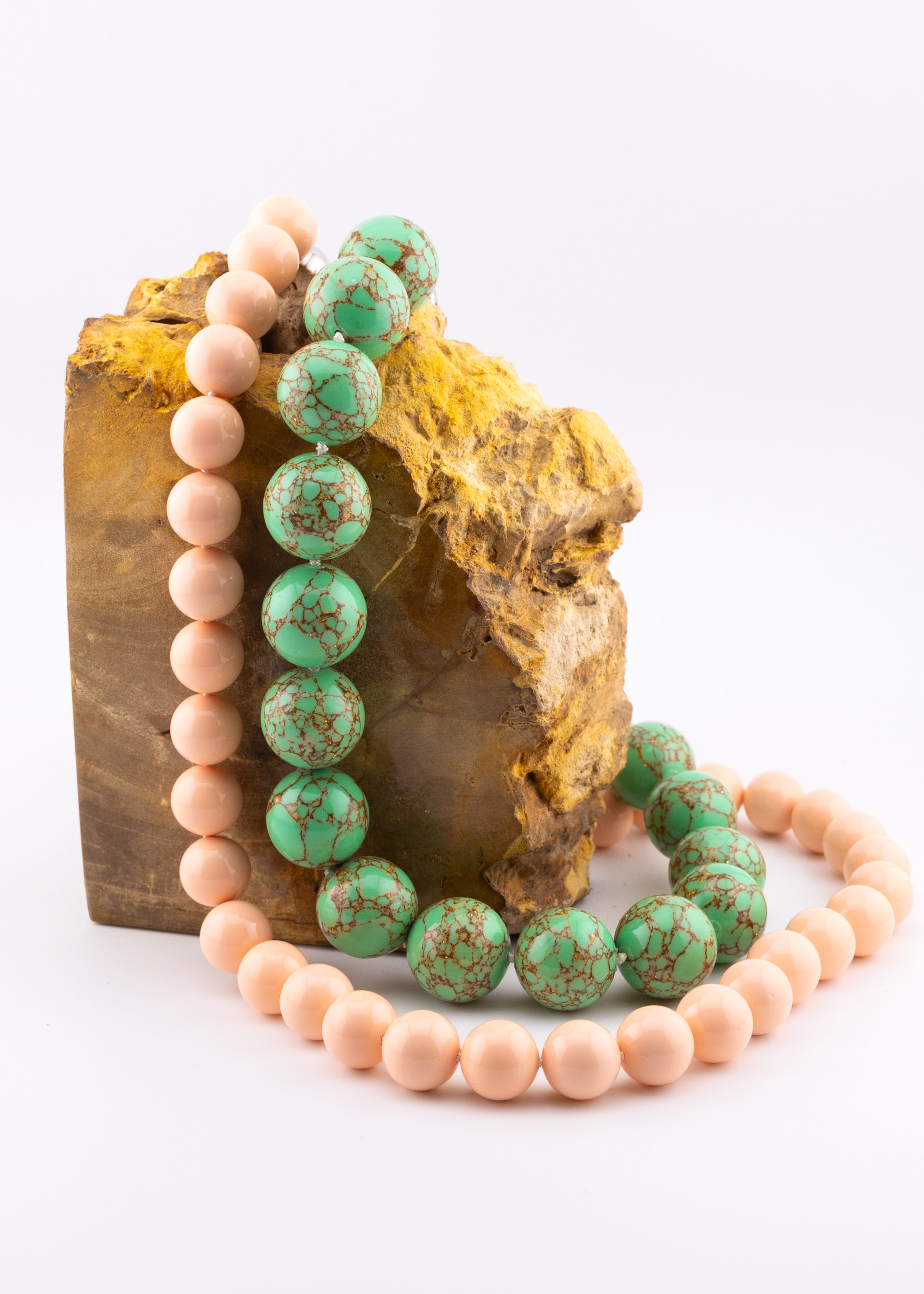 Oversized Statement Beaded Pearl Necklace