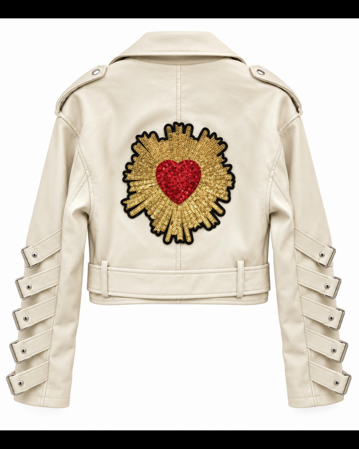 Amore Sacred Heart Buckle-Sleeve Jacket —&nbsp;