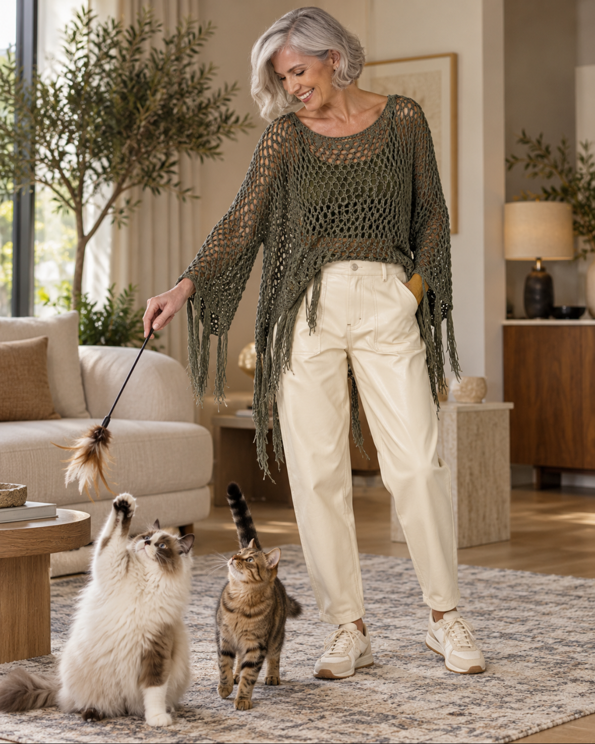 Sway With Me — Italian Longline Fringe Sweater