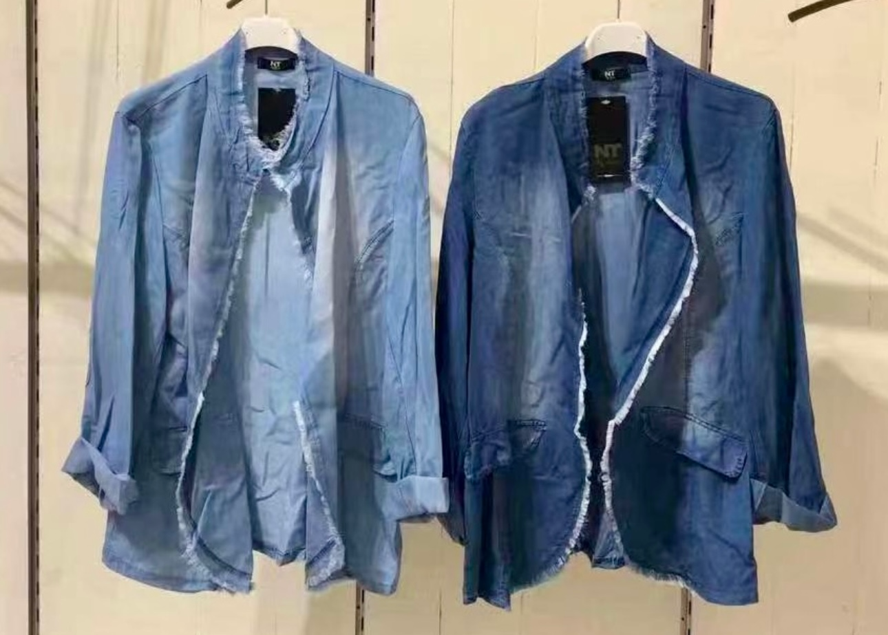 Italian Jean Blue Linen Jacket