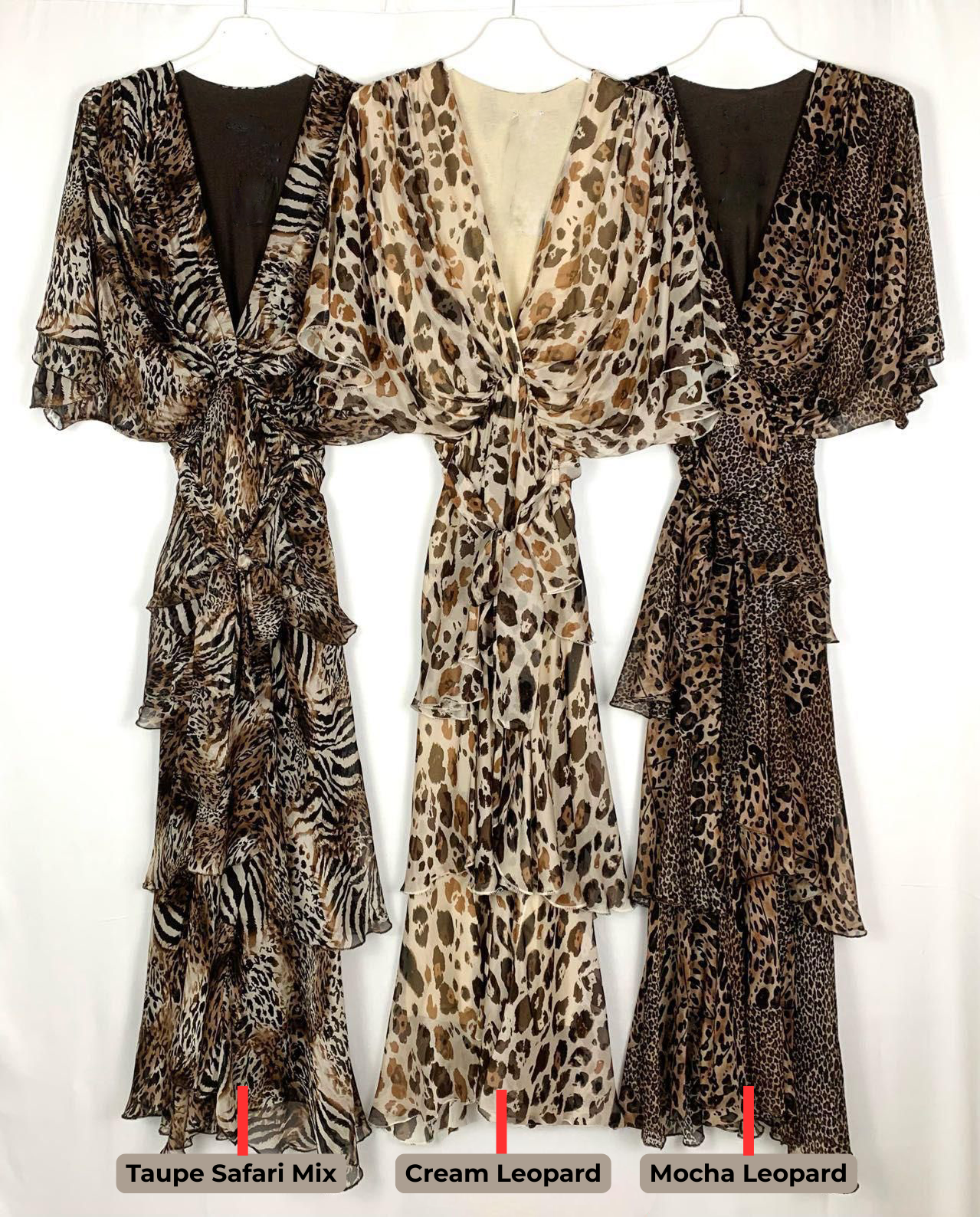 Leopard Print Layered Tier Dress