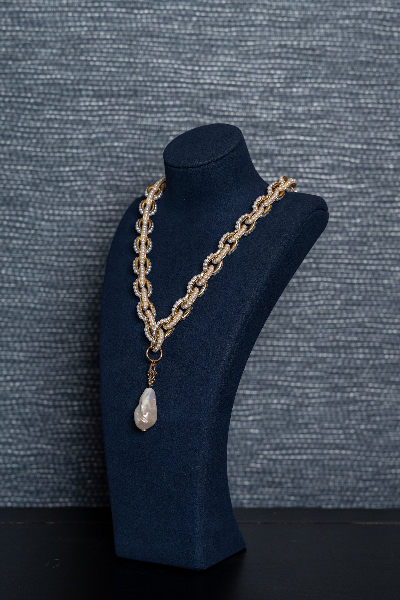 Heirloom Baroque Pearl Chain Necklace