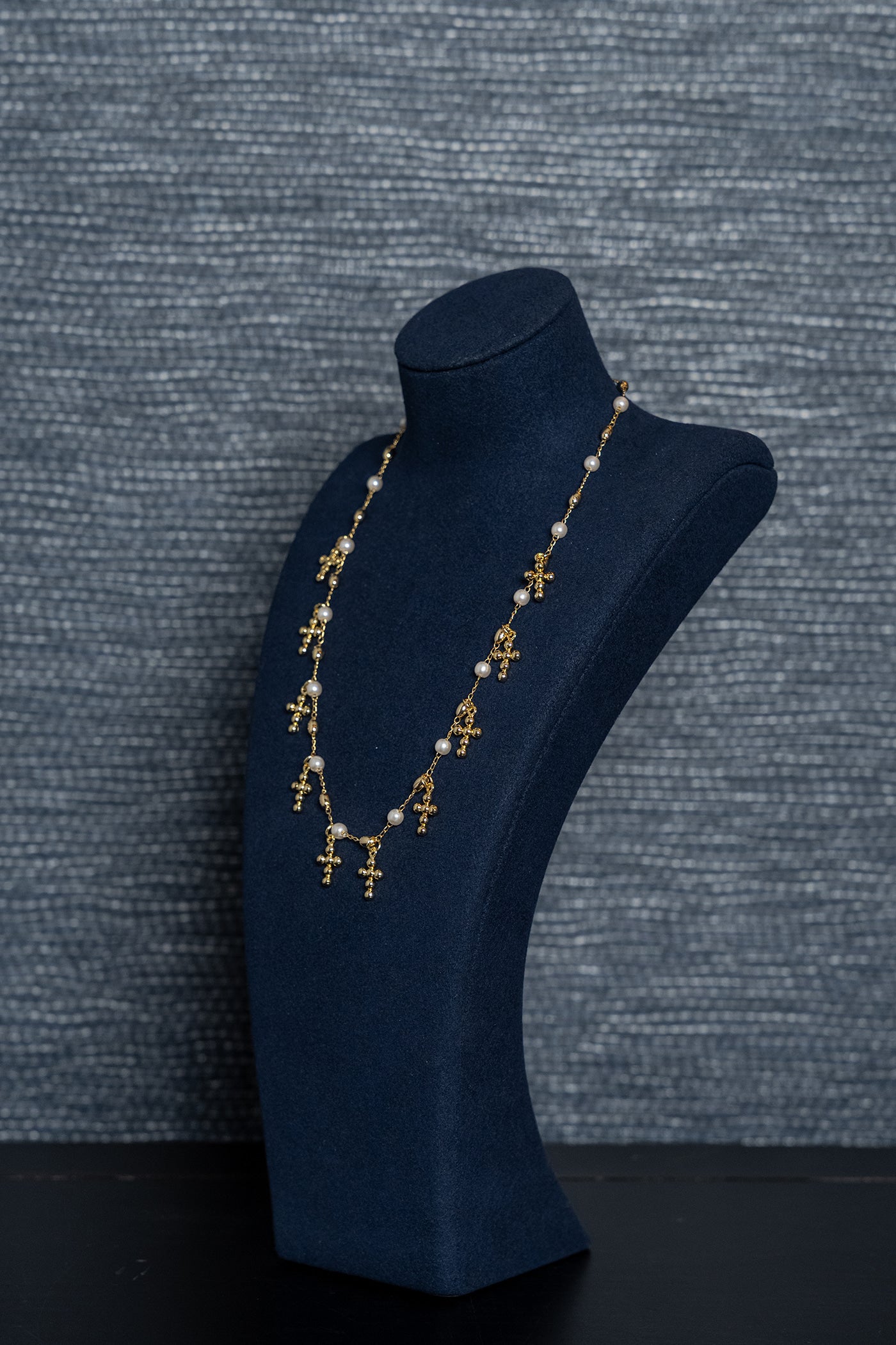 Celeste Cross Charm Necklace