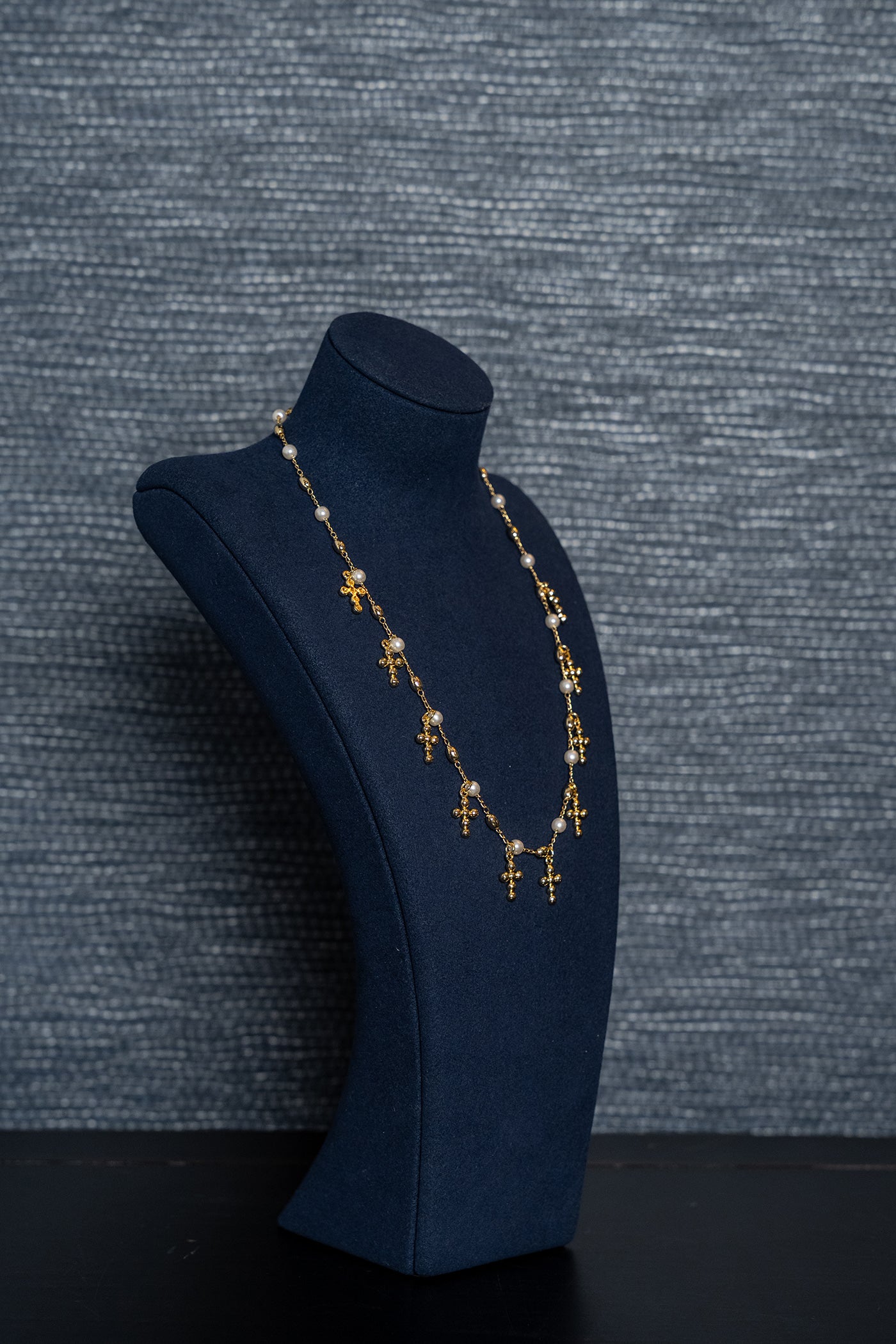 Celeste Cross Charm Necklace
