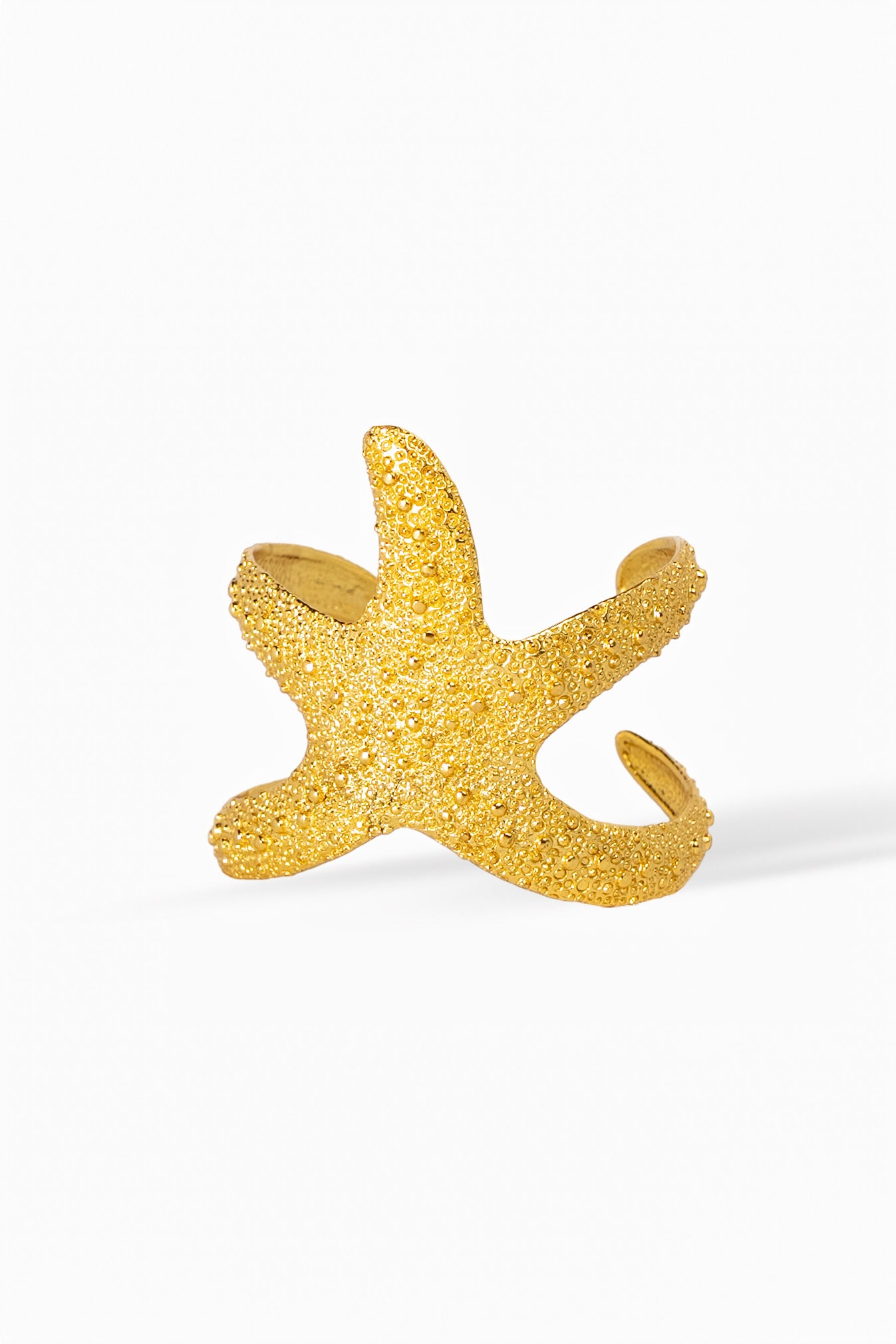 Ocean-Inspired Gold Cuff Bracelet
