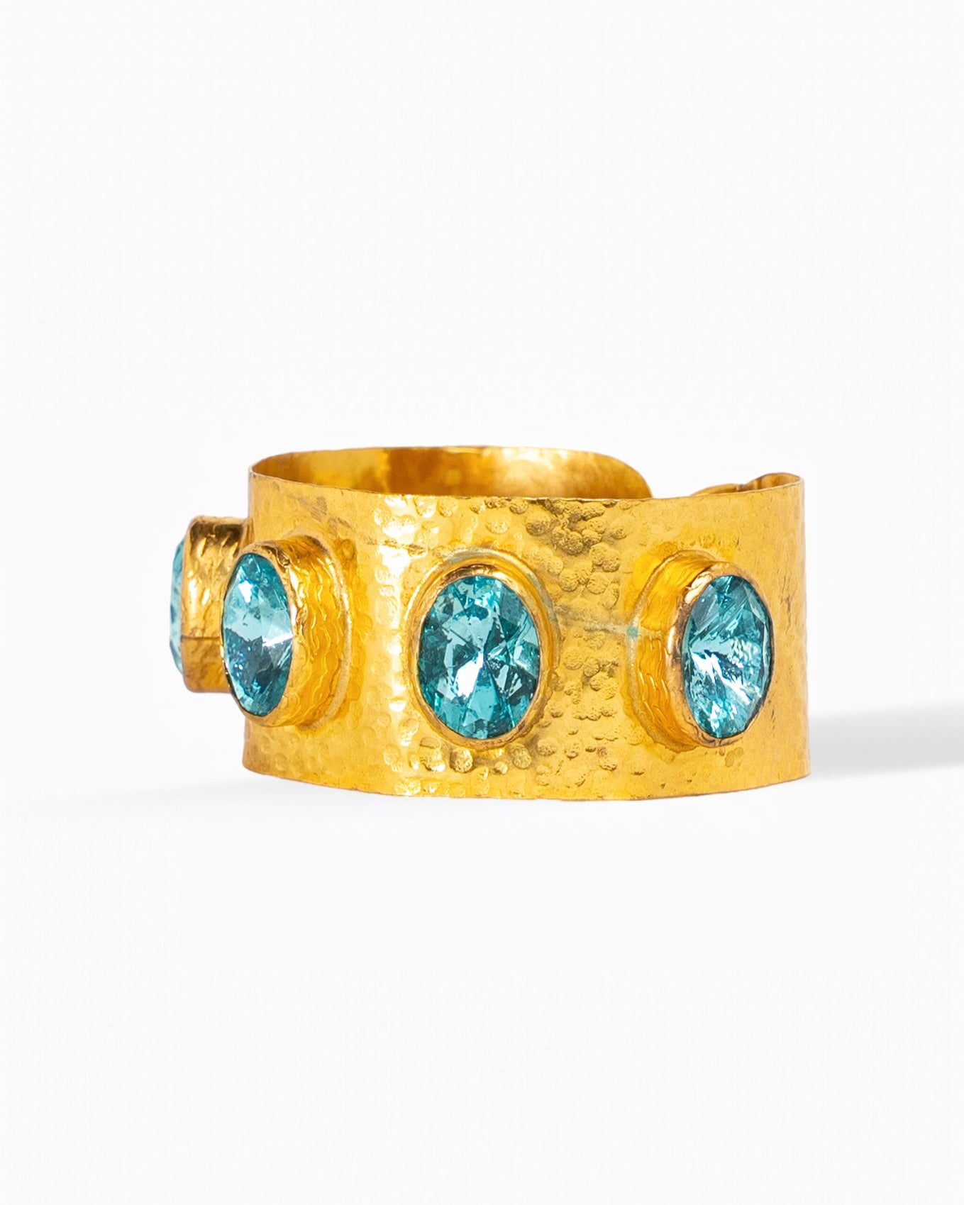 Ocean Jewel Gold Cuff