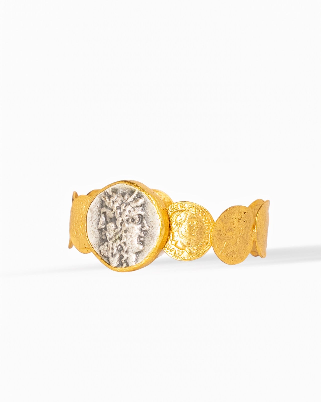 Roman Coin Gold Cuff Bracelet