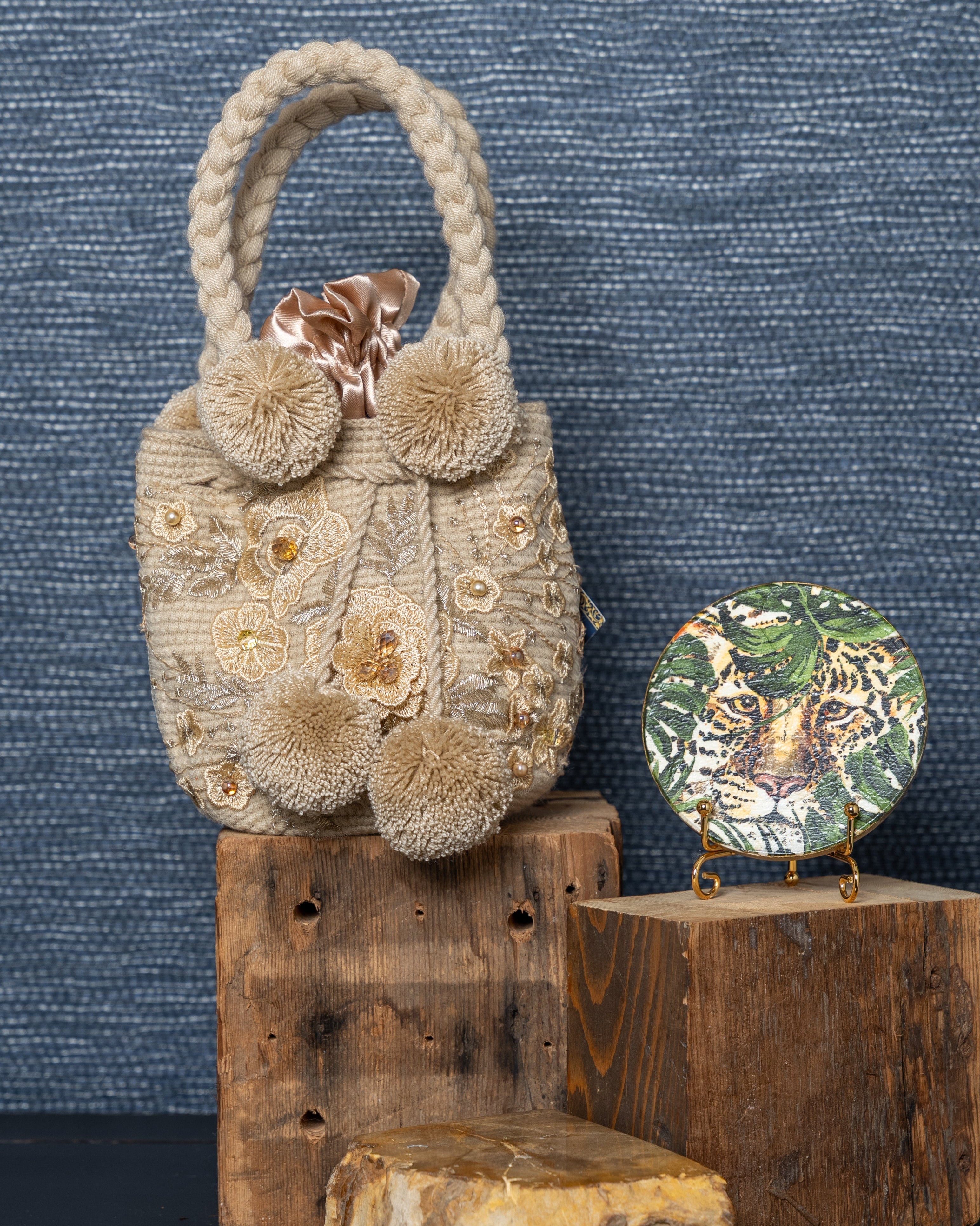Pom Pom Garden Mini Tote