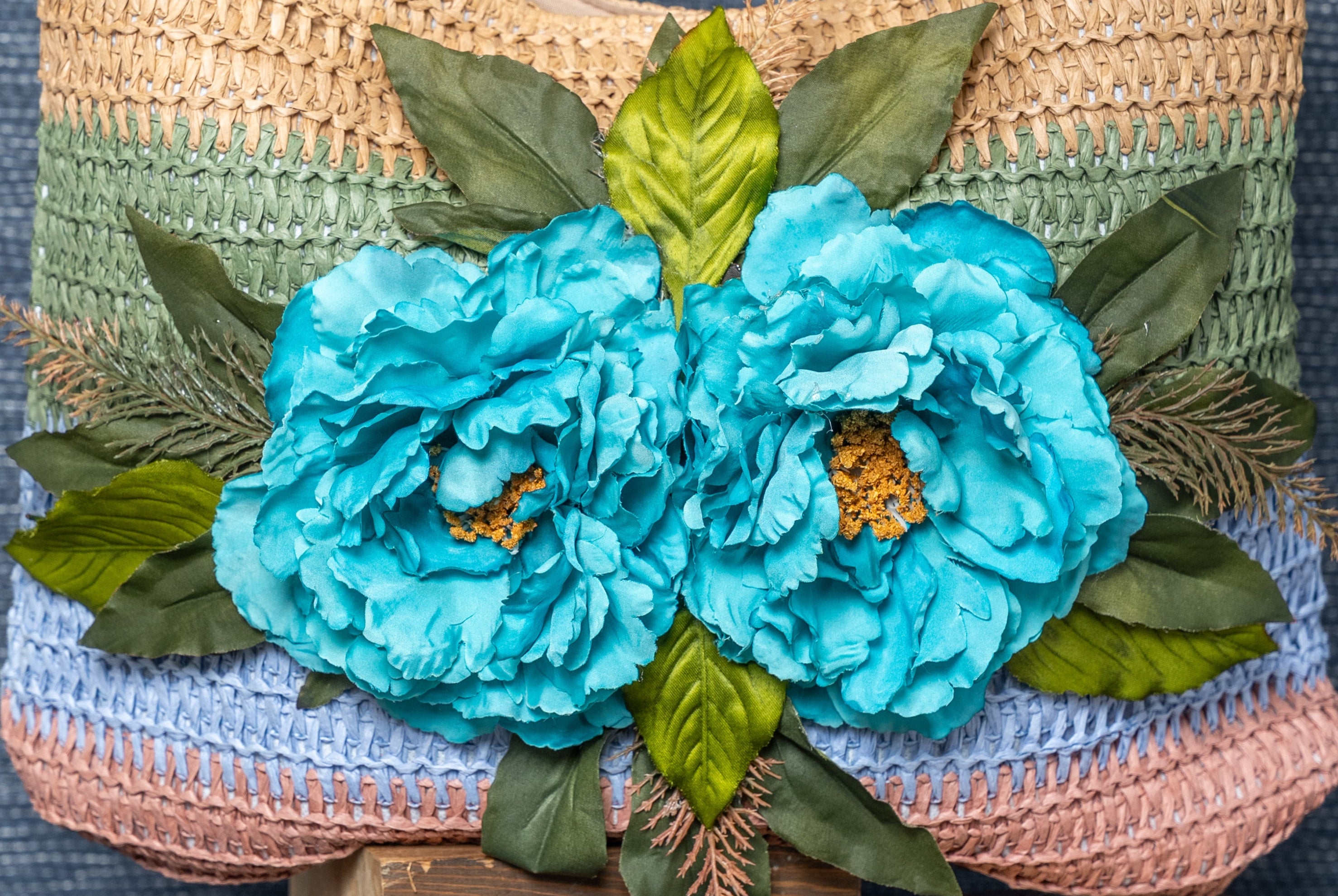Blue Bloom Garden Tote