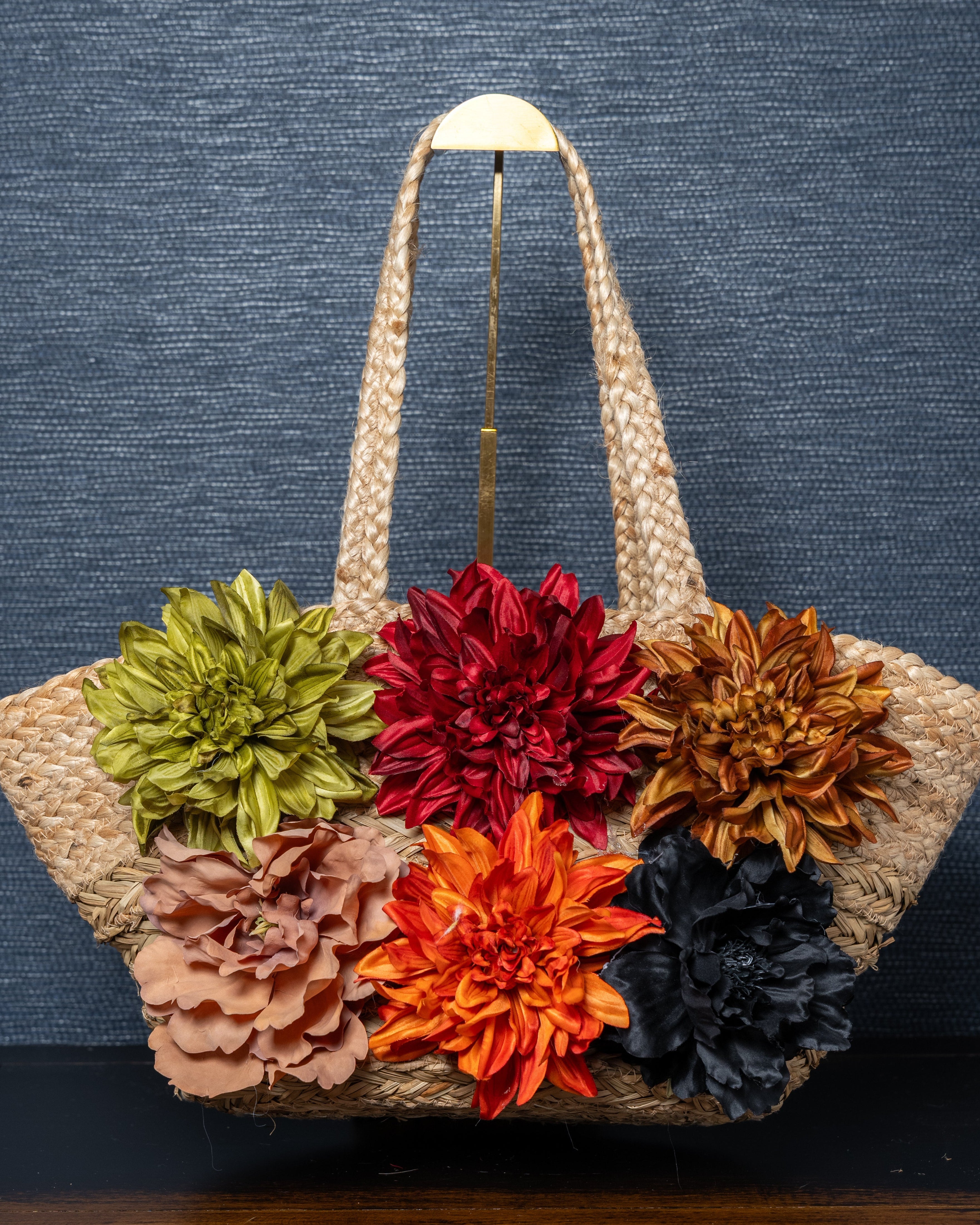 Large Tote with Flowers
