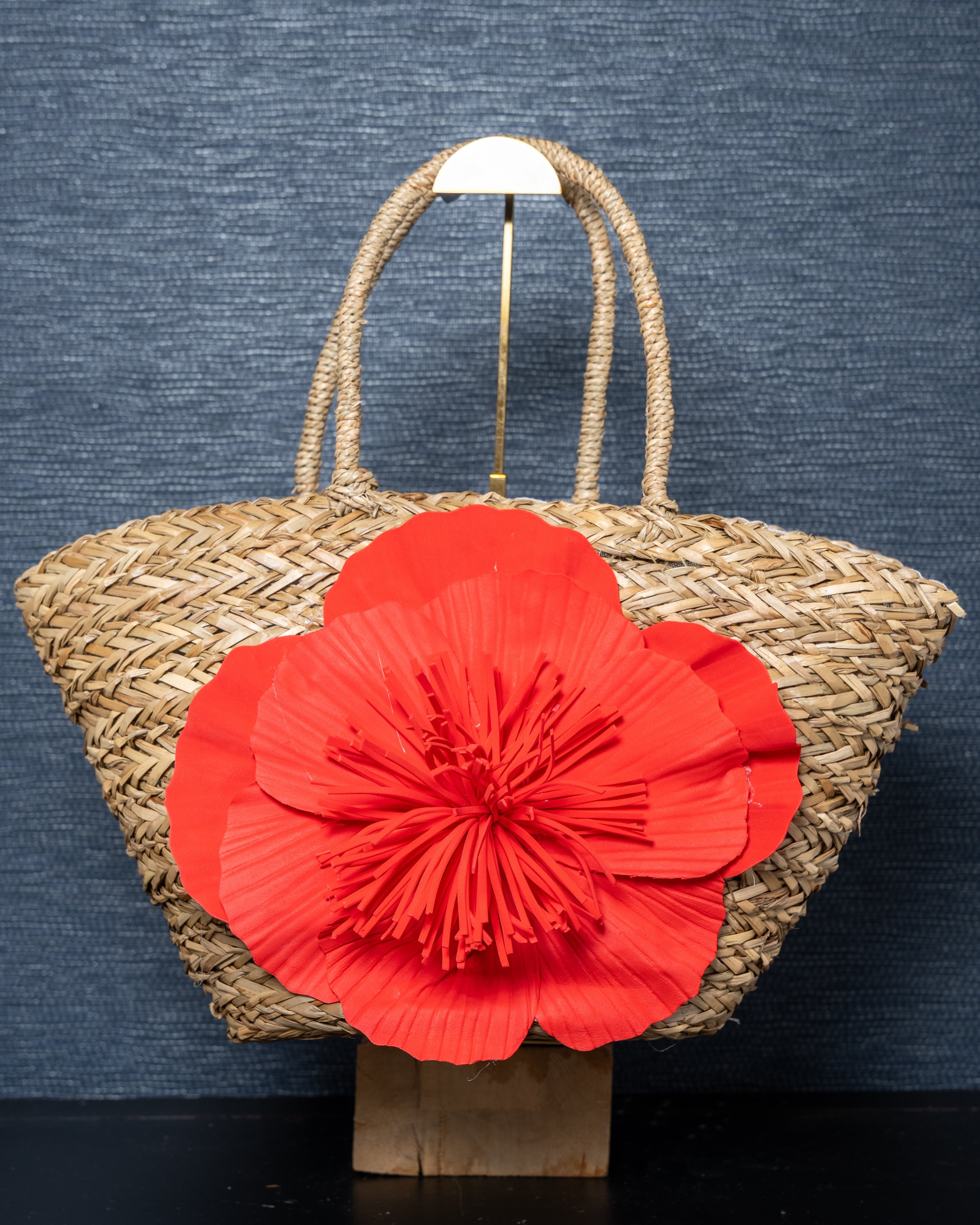 Flower Totes- Red or Black