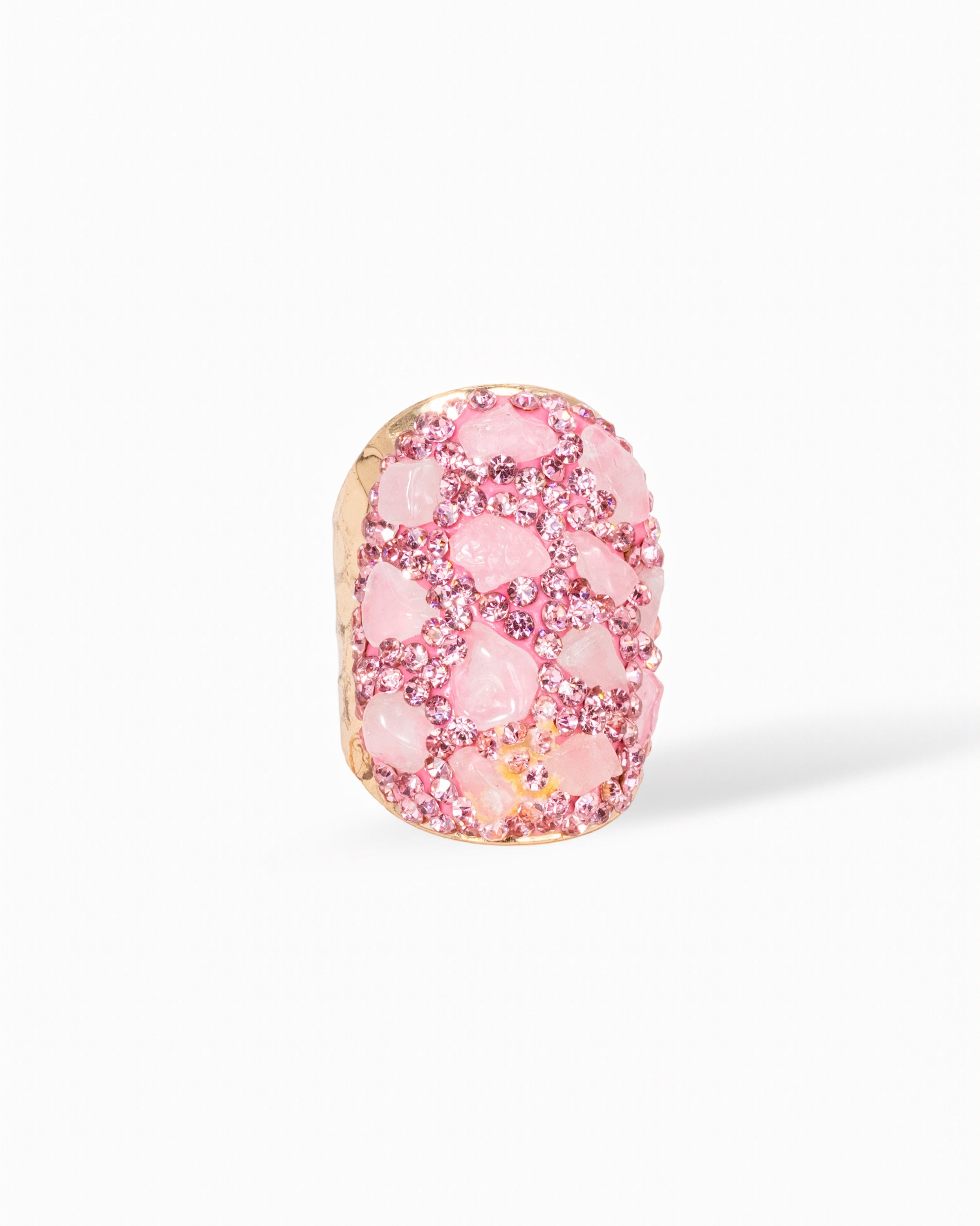 Luxe Dome Ring- Agate, Multistone, Rose Quartz