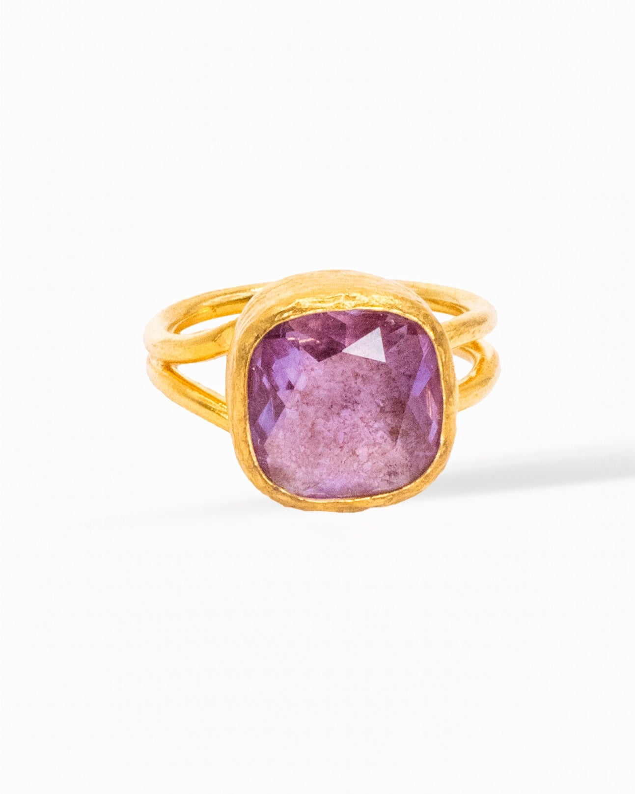Golden Orchid Quartz Ring