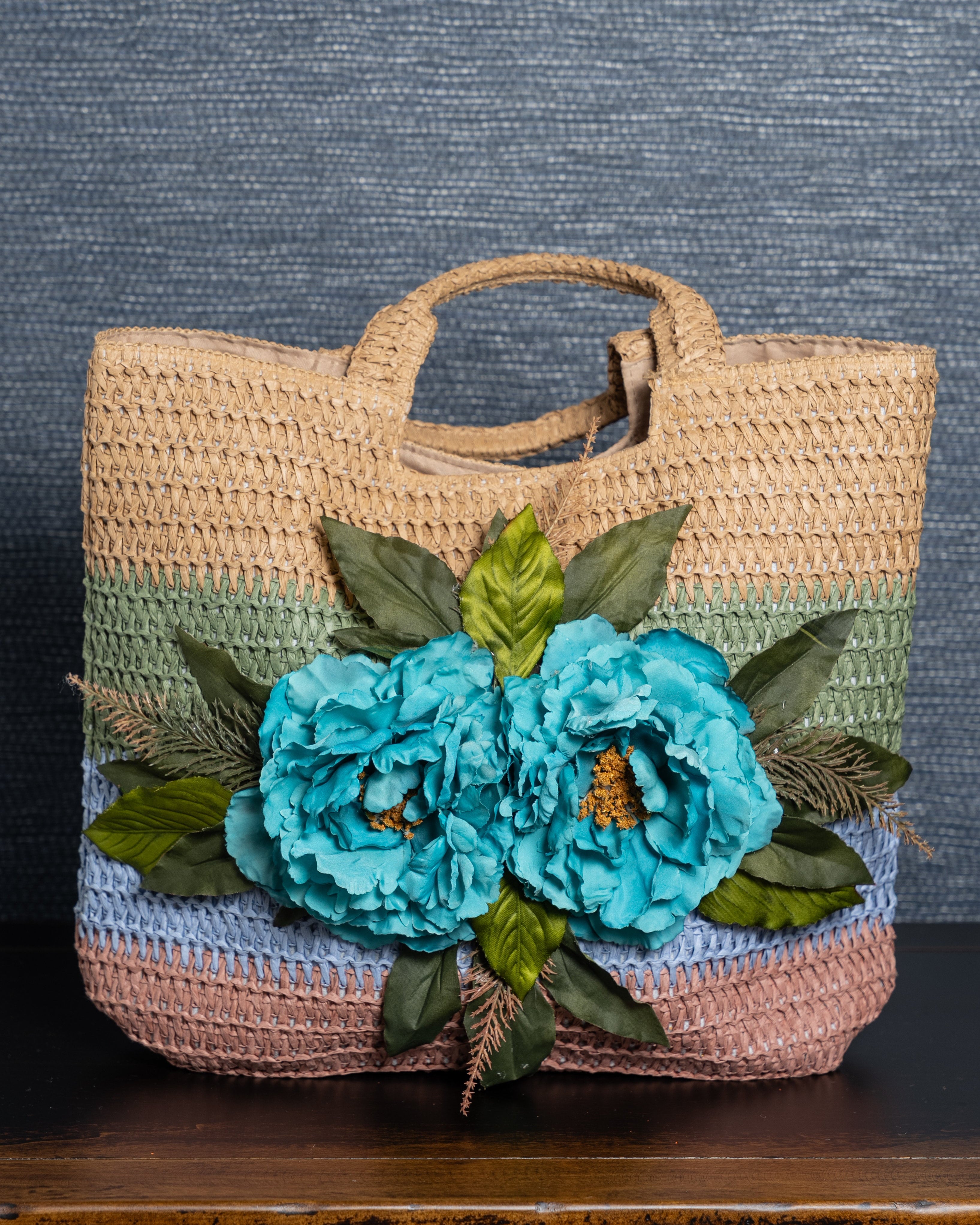 Blue Bloom Garden Tote