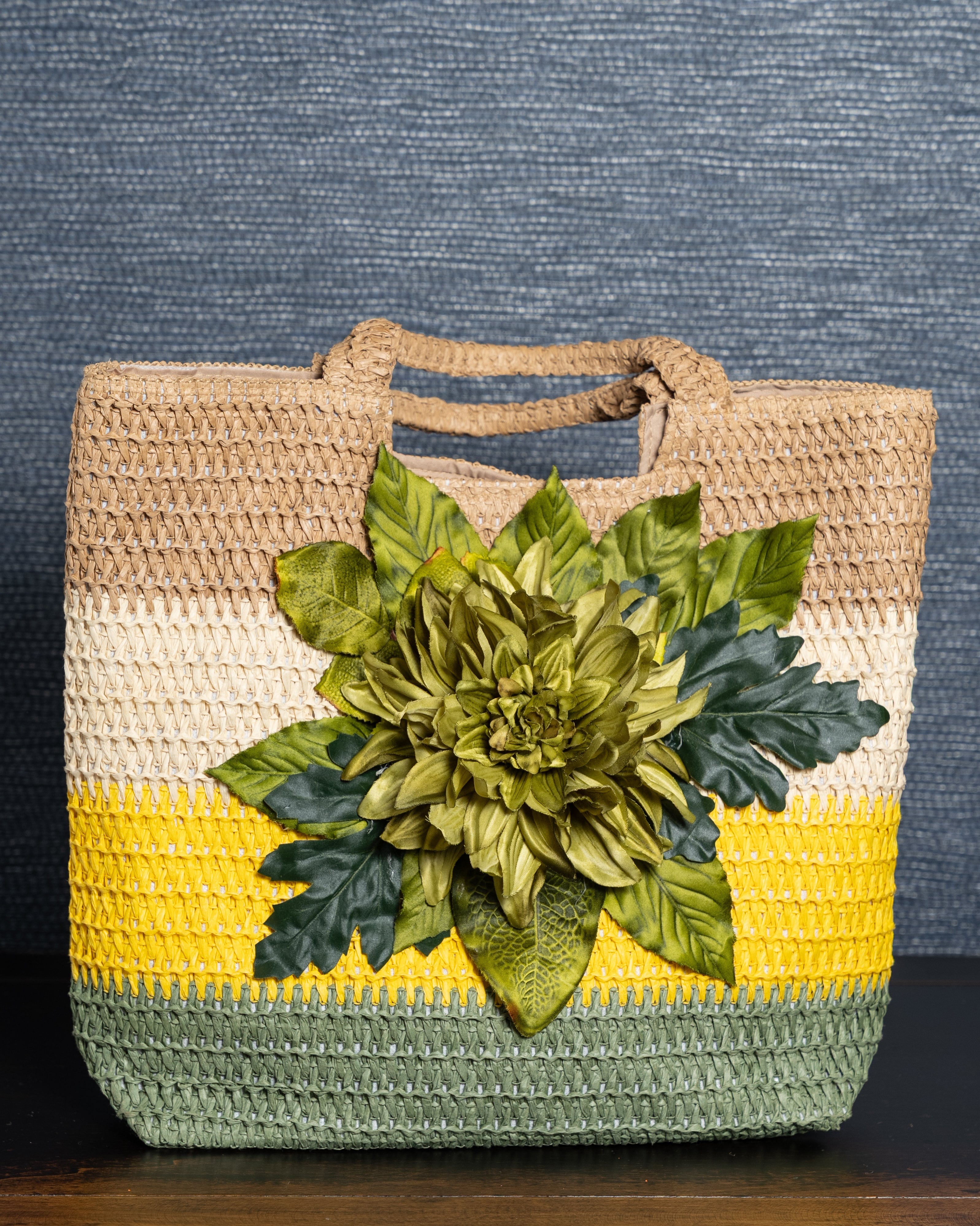 Sun Garden Raffia Tote