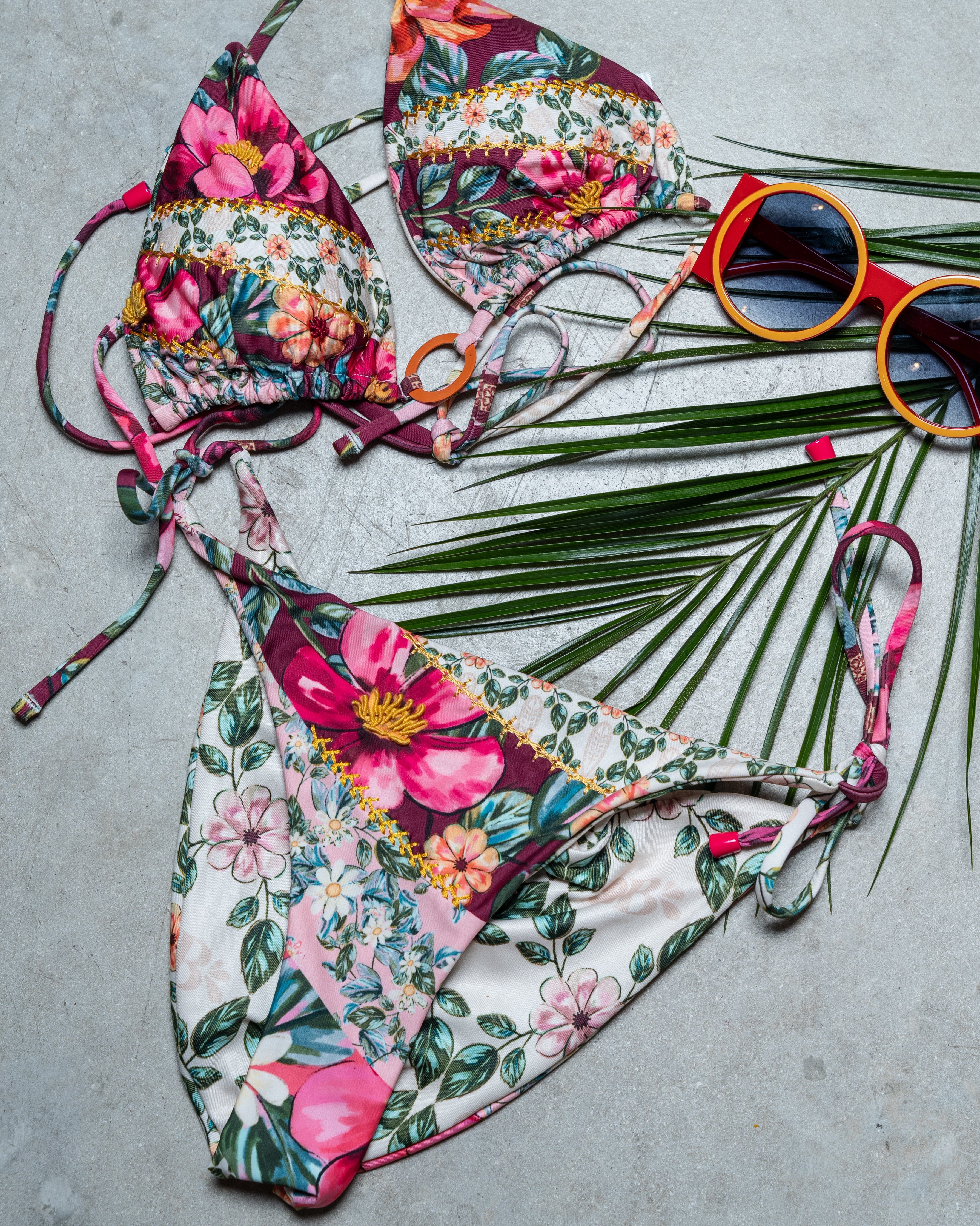 Floral Ring Bikini Set