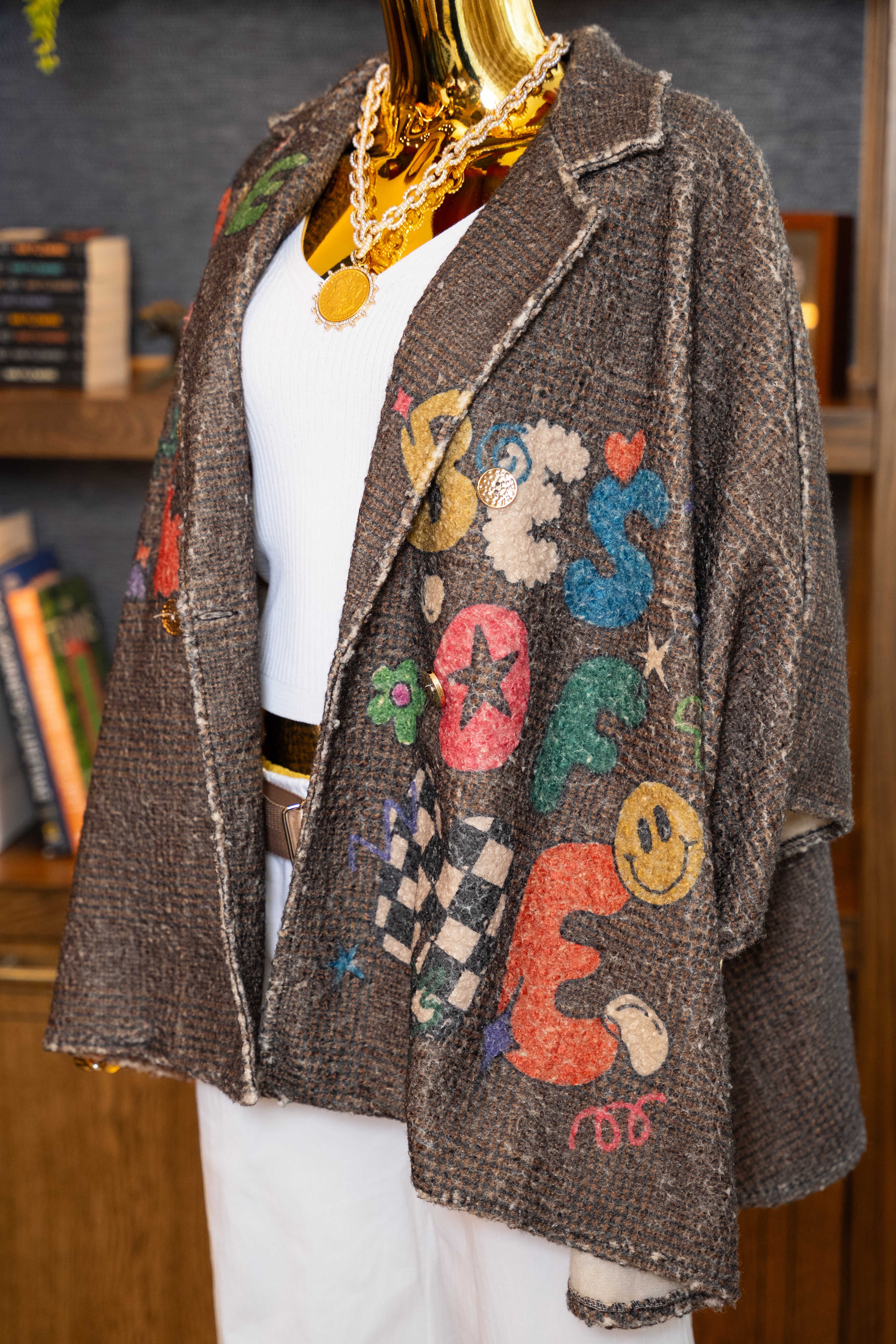 Déjame Graphic Tweed Jacket