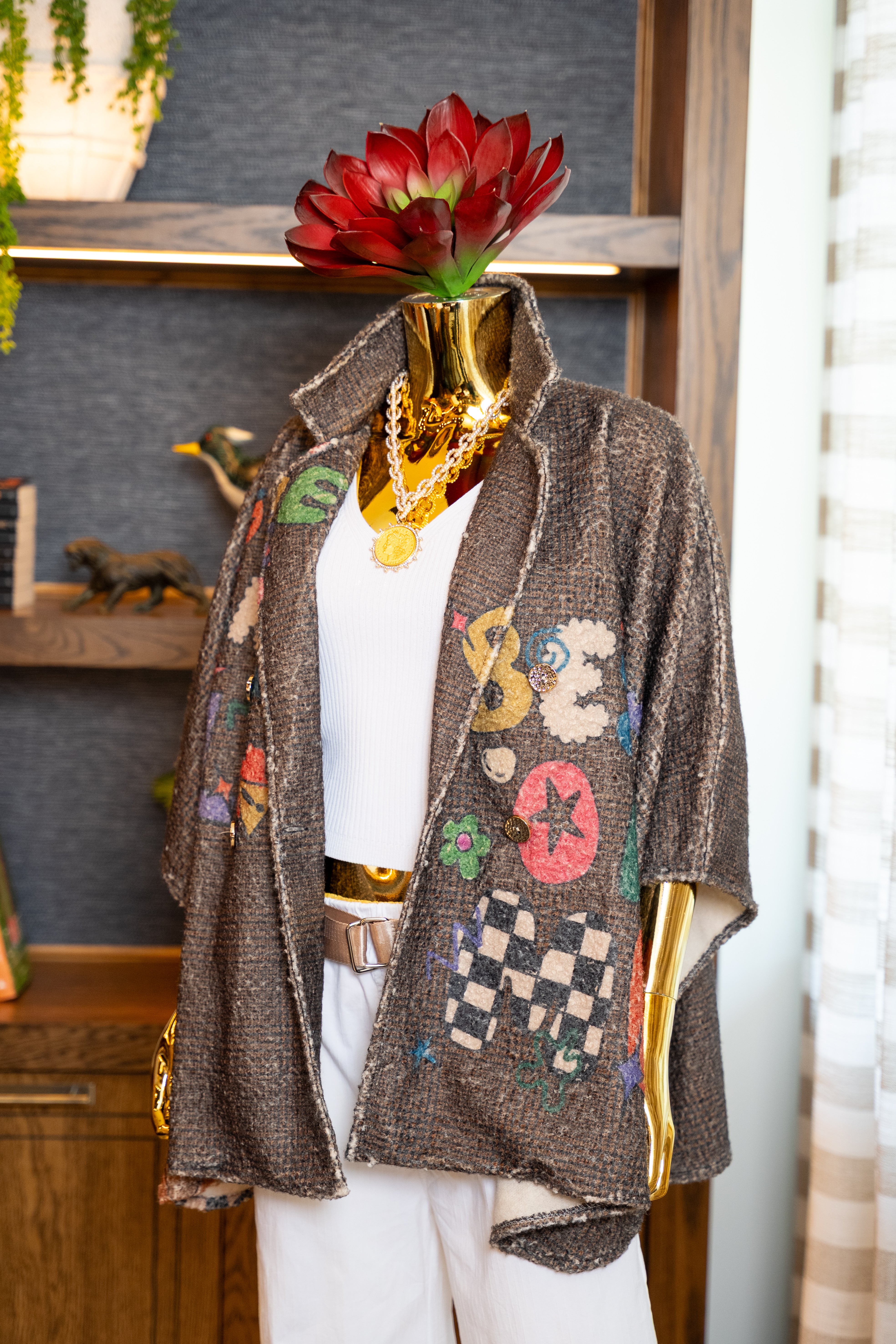 Déjame Graphic Tweed Jacket