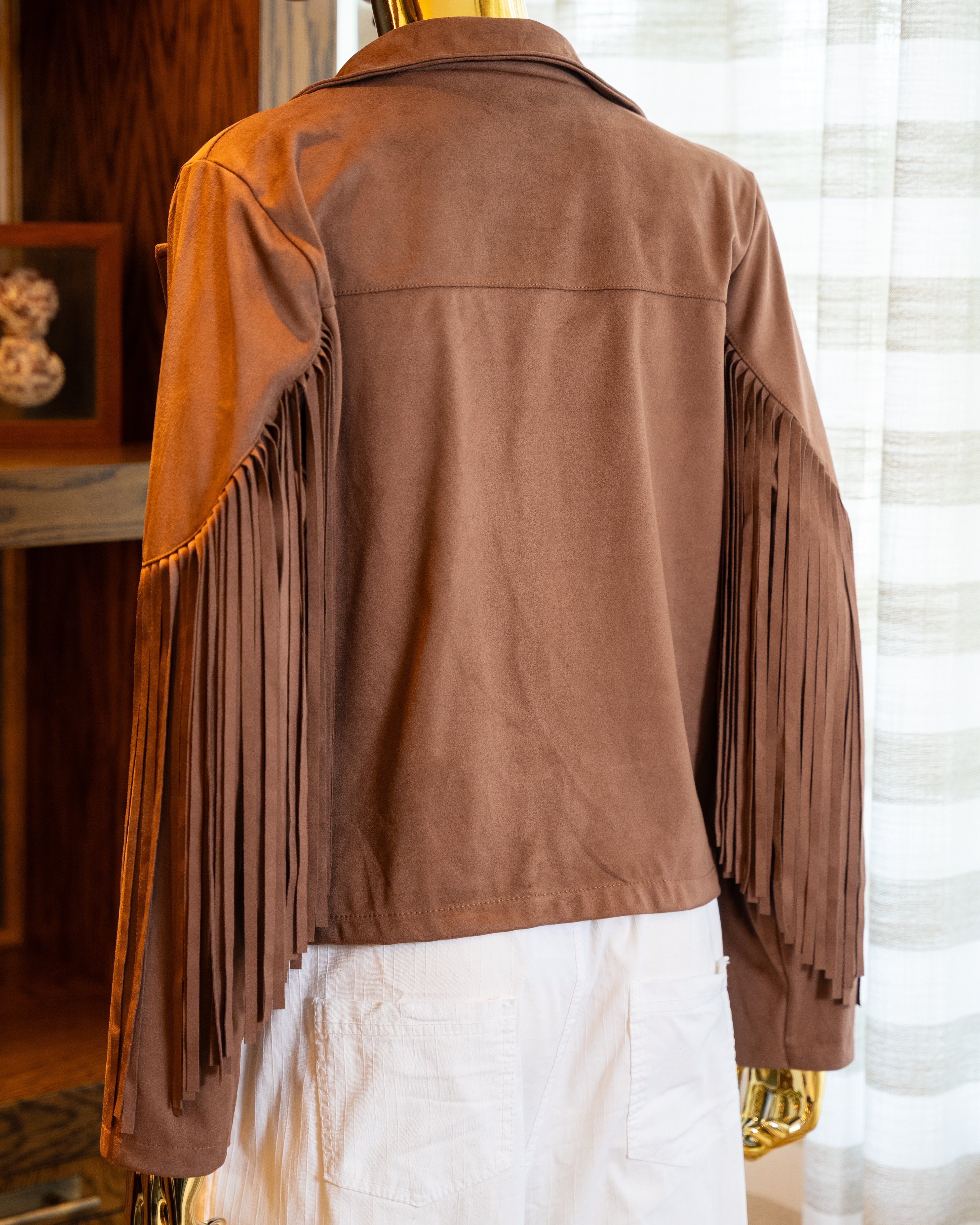 Luxe Fringe Buttery Suede Jacket