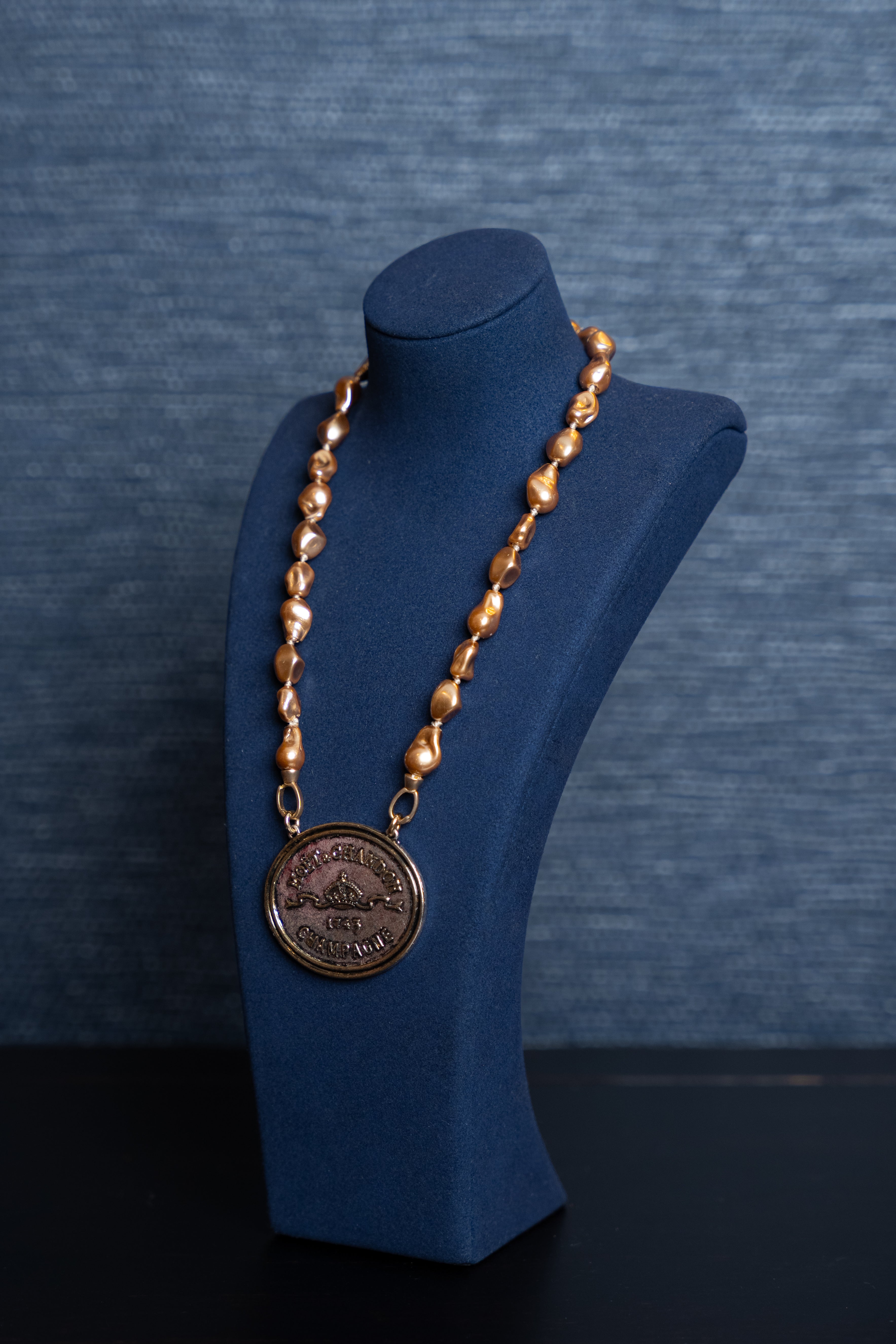 Moet Chandon Medallion Pearl Necklace