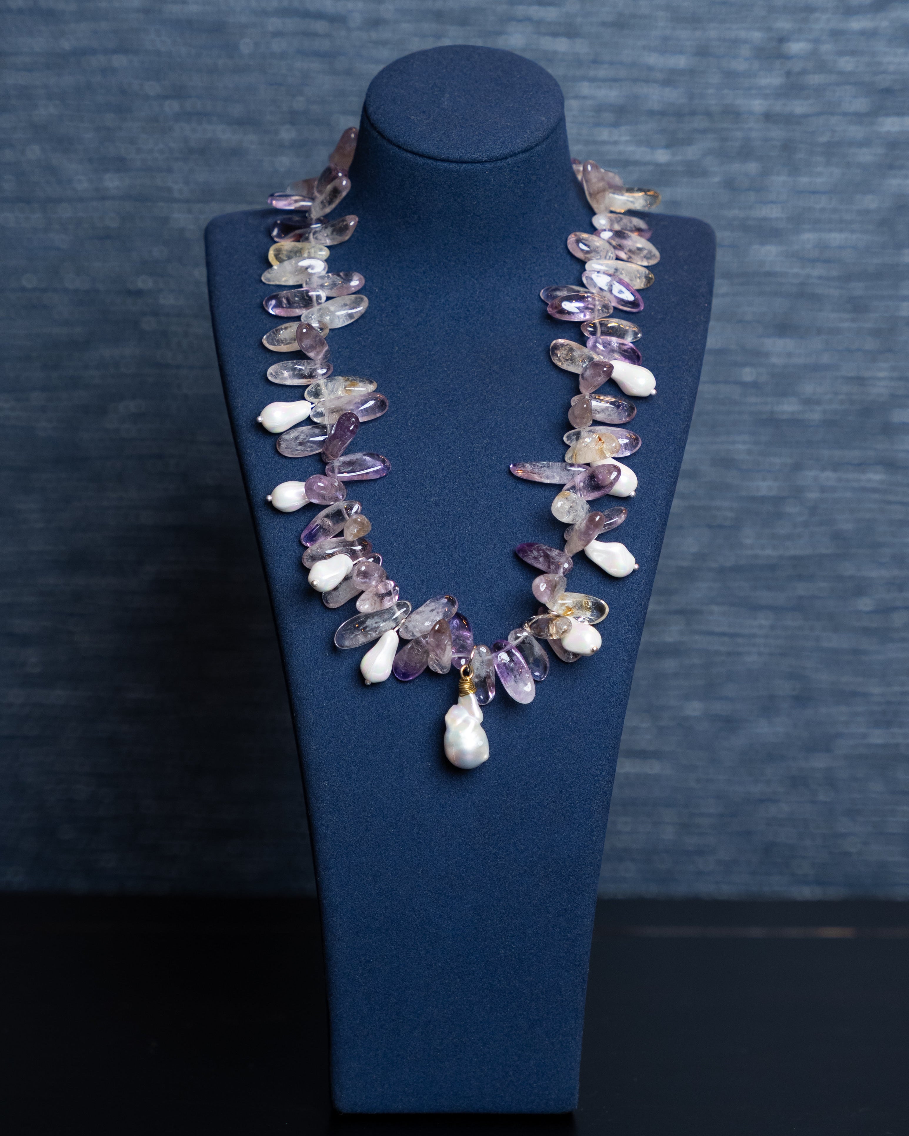 Amethyst Dewdrop Necklace