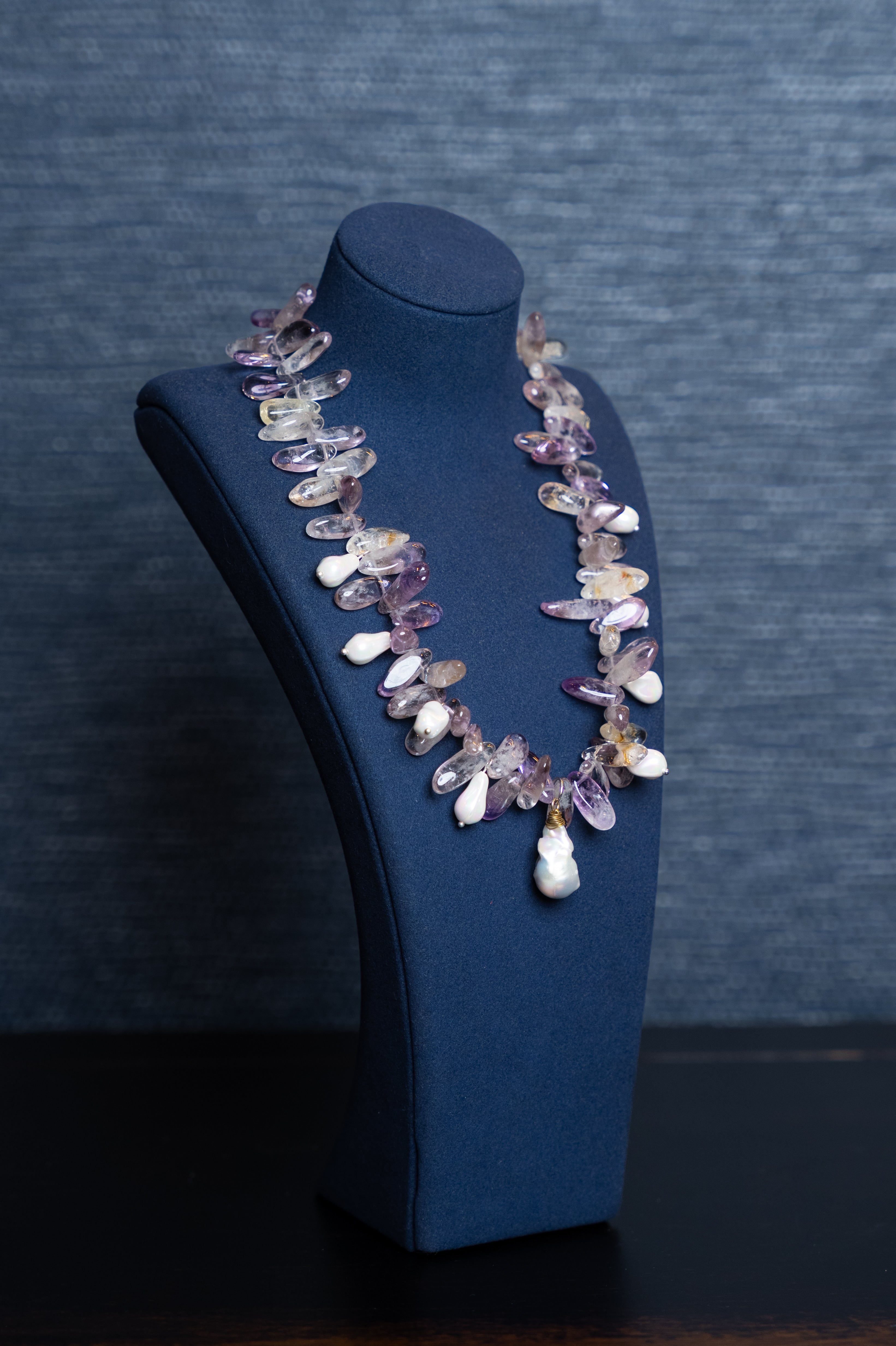 Amethyst Dewdrop Necklace