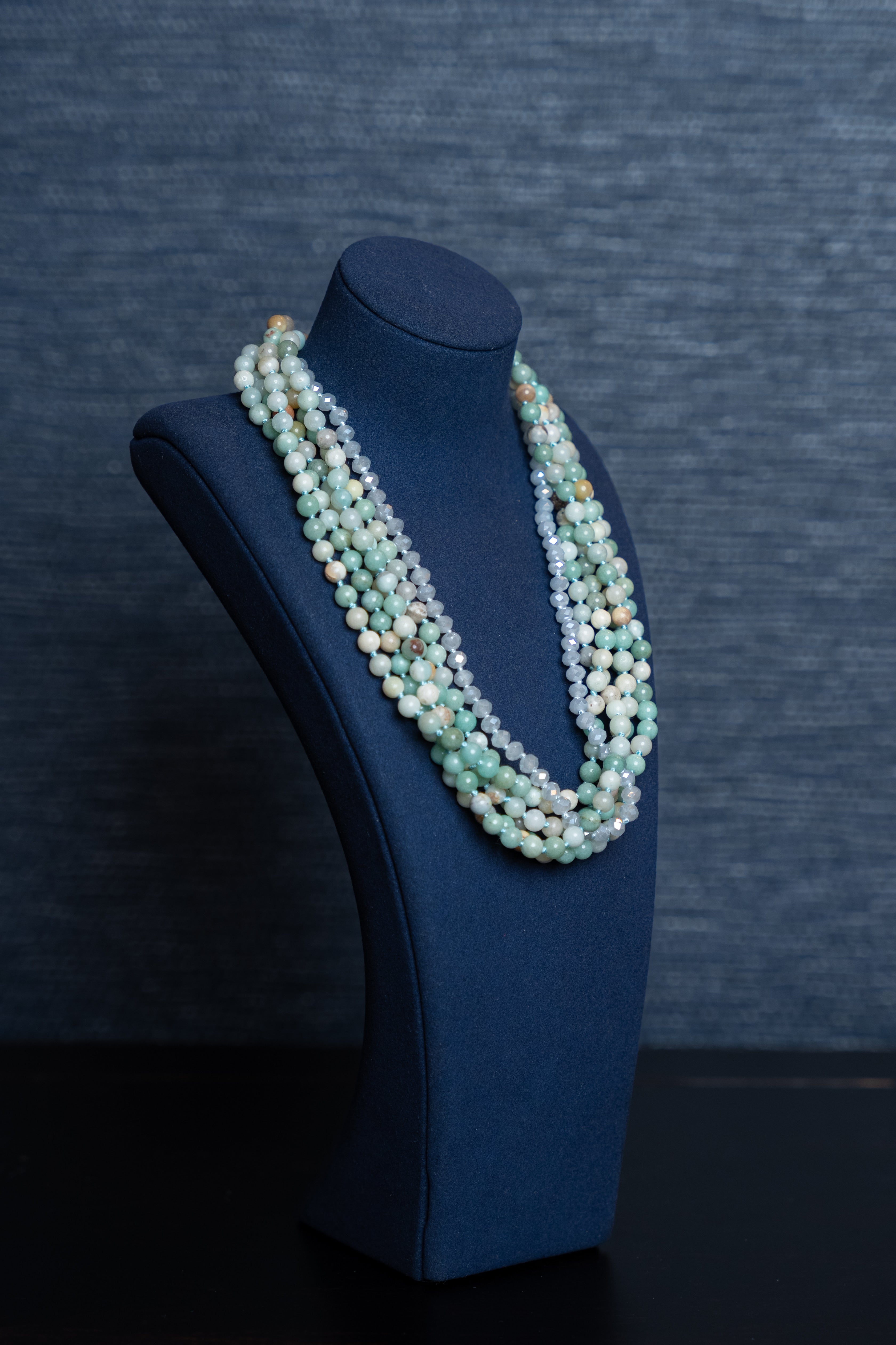 Seafoam Cascade Amazonite Necklace