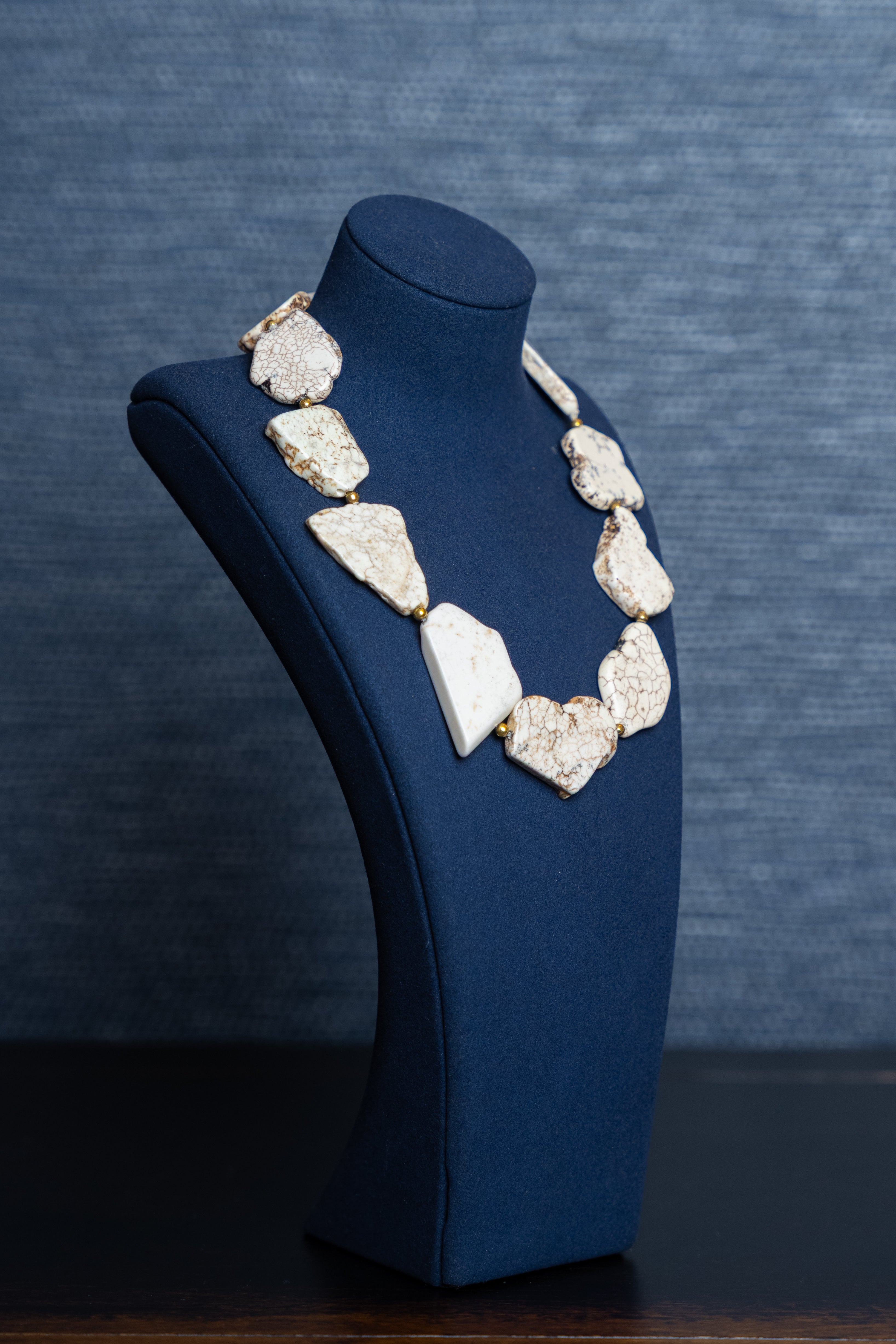 Sandstone Howlite Turquoise Luxe Necklace