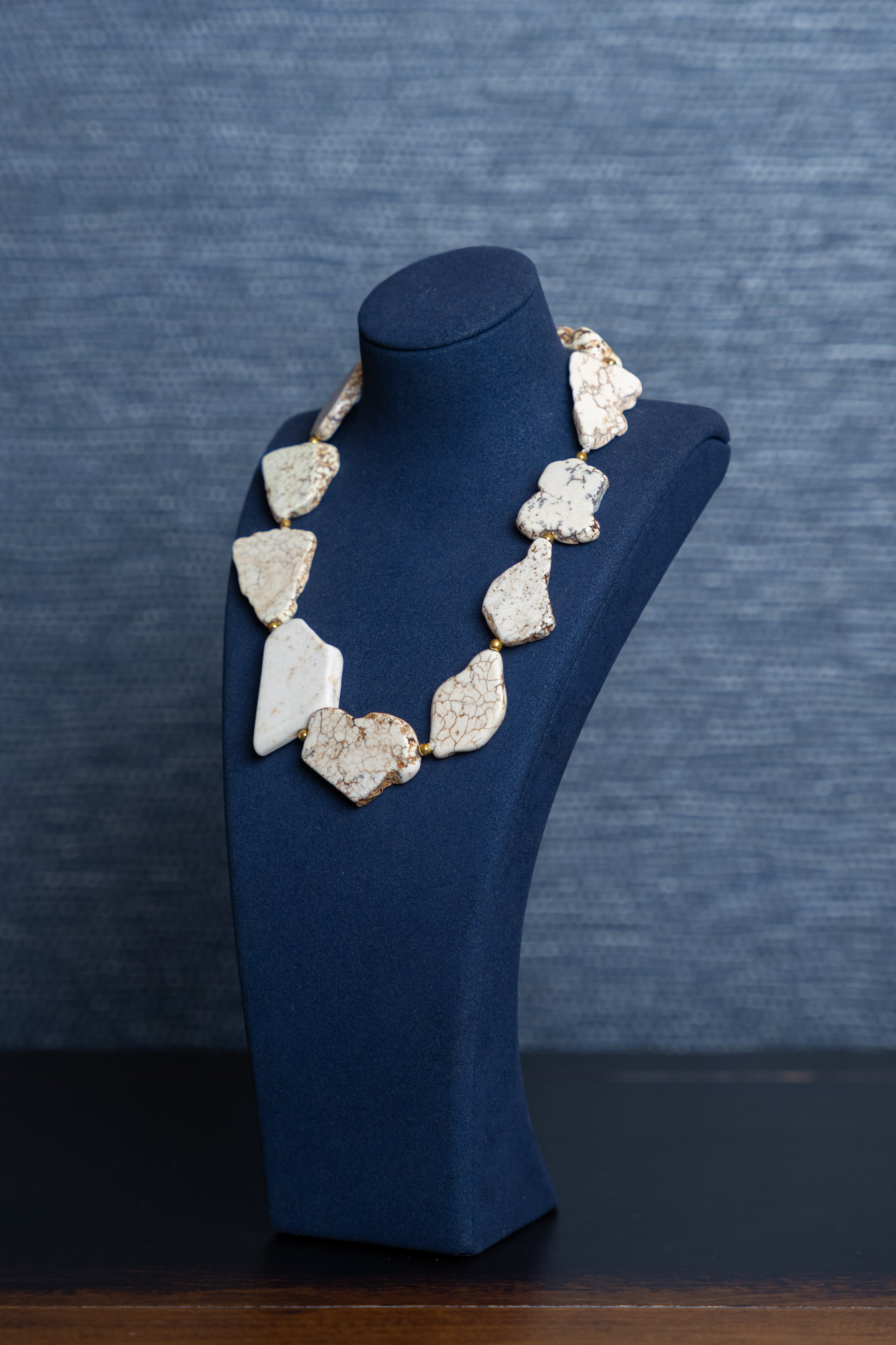 Sandstone Howlite Turquoise Luxe Necklace