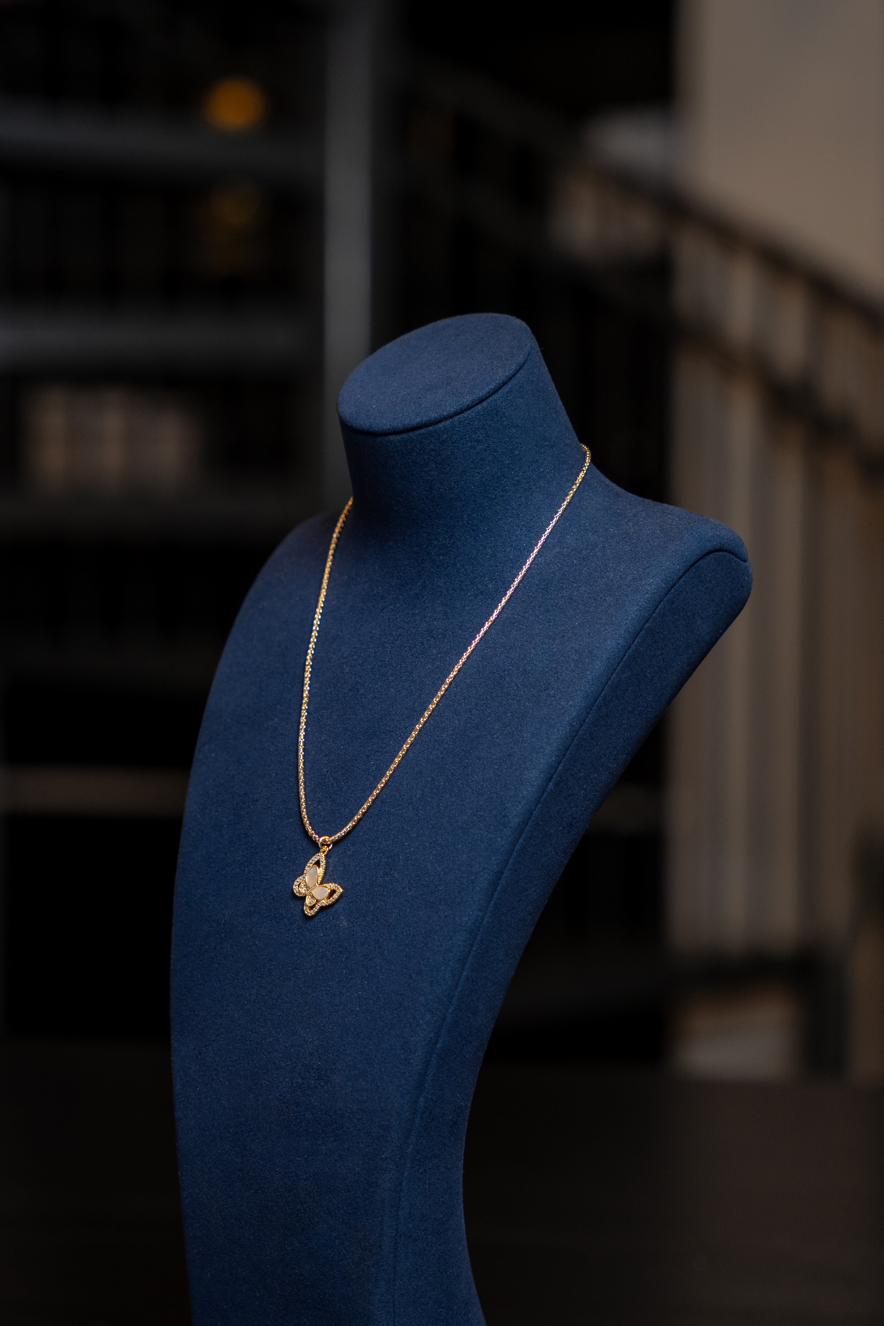 Delicate Butterfly Pendant Necklace