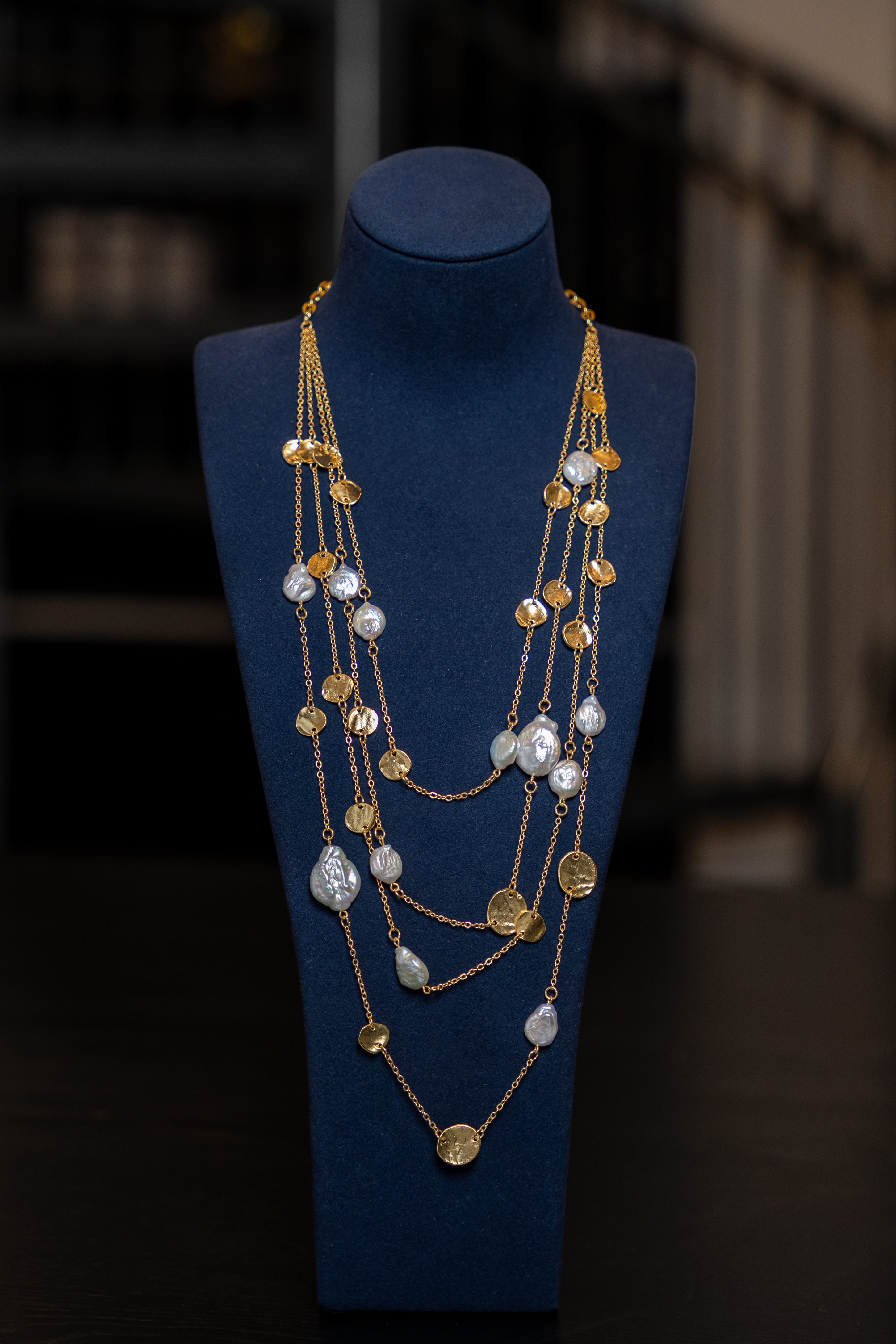 Pearl & Victory Coin Strand