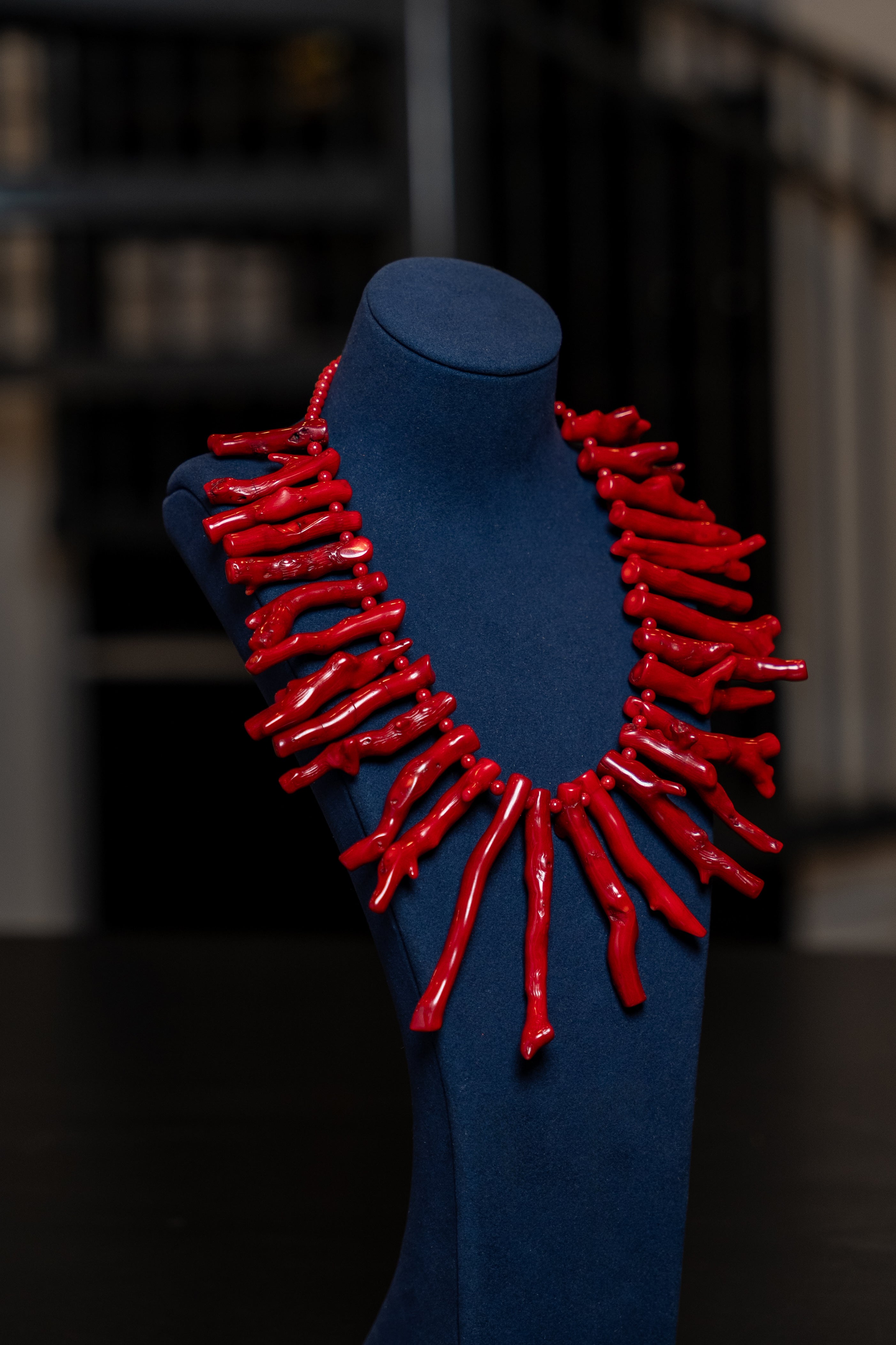 Scarlet Reef Collar Necklace