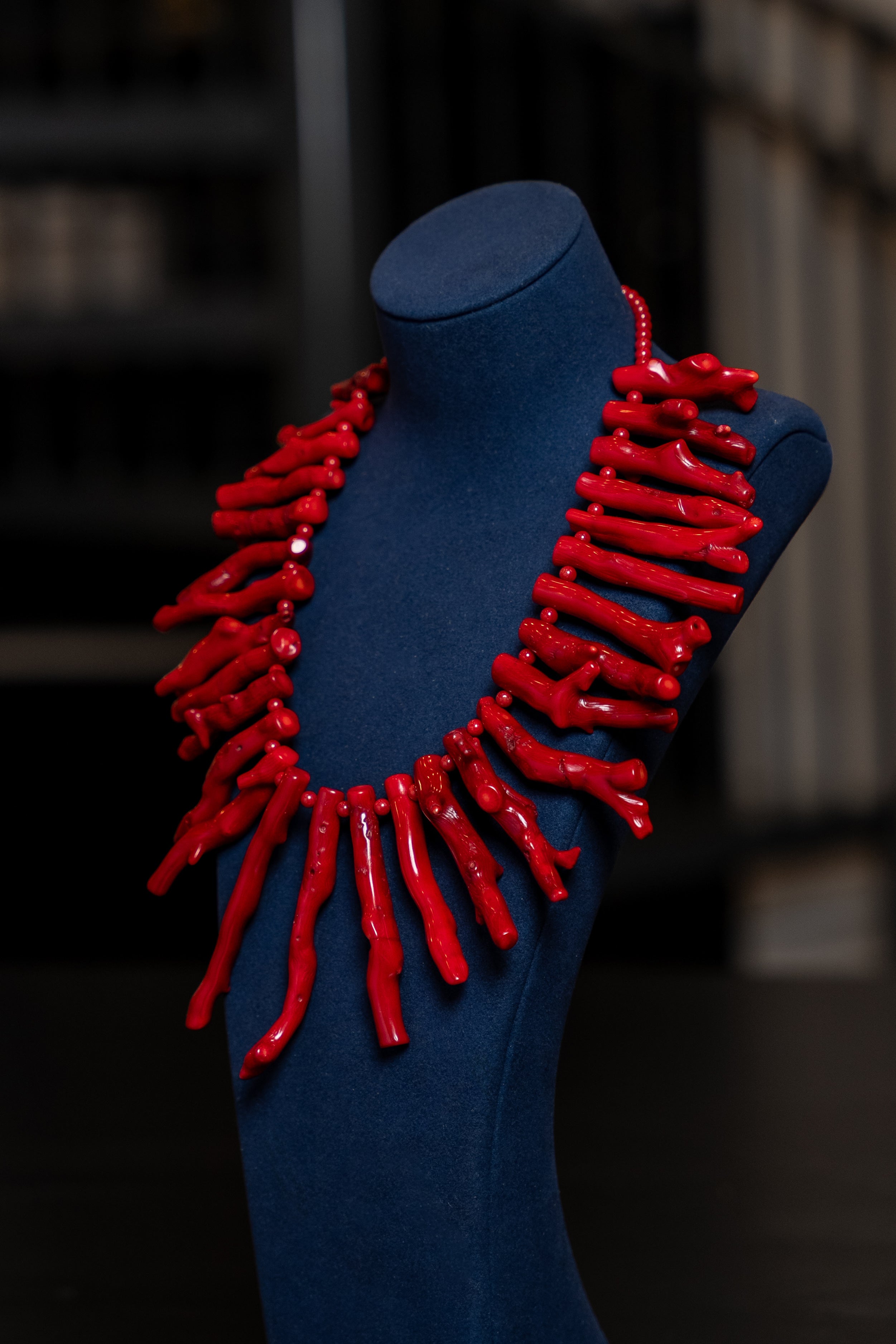 Scarlet Reef Collar Necklace