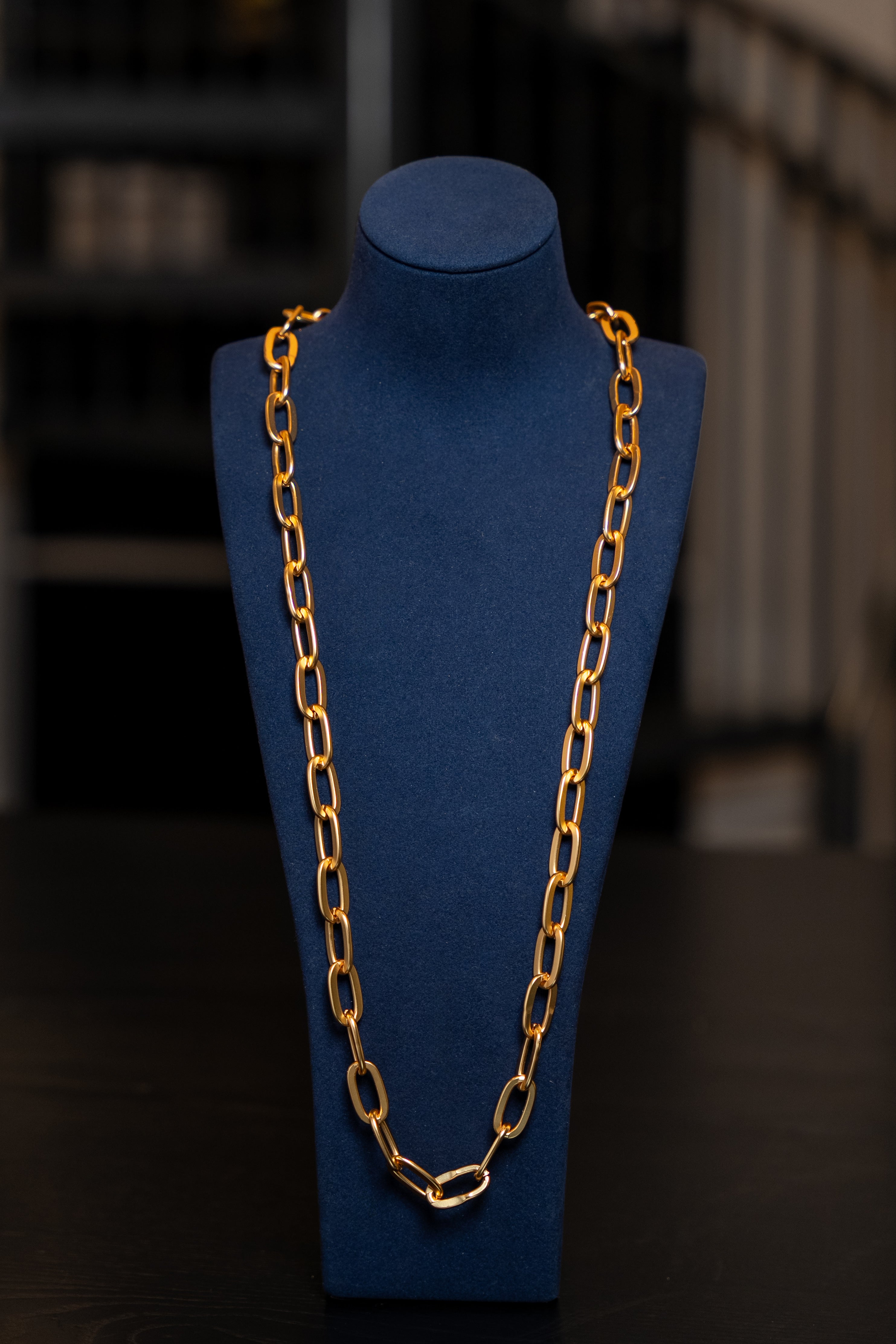 Classic Gold Link Chain Necklace