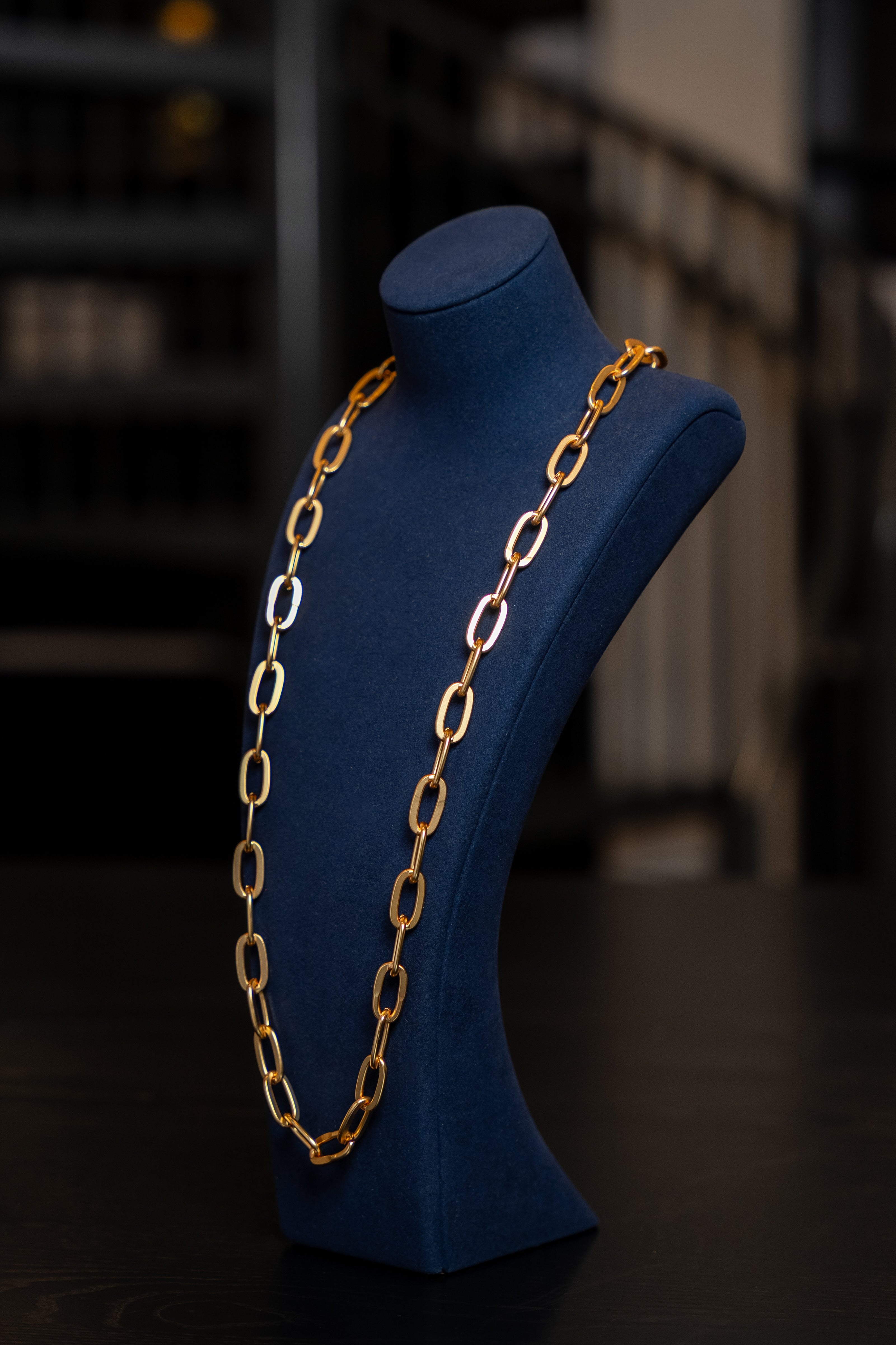 Classic Gold Link Chain Necklace