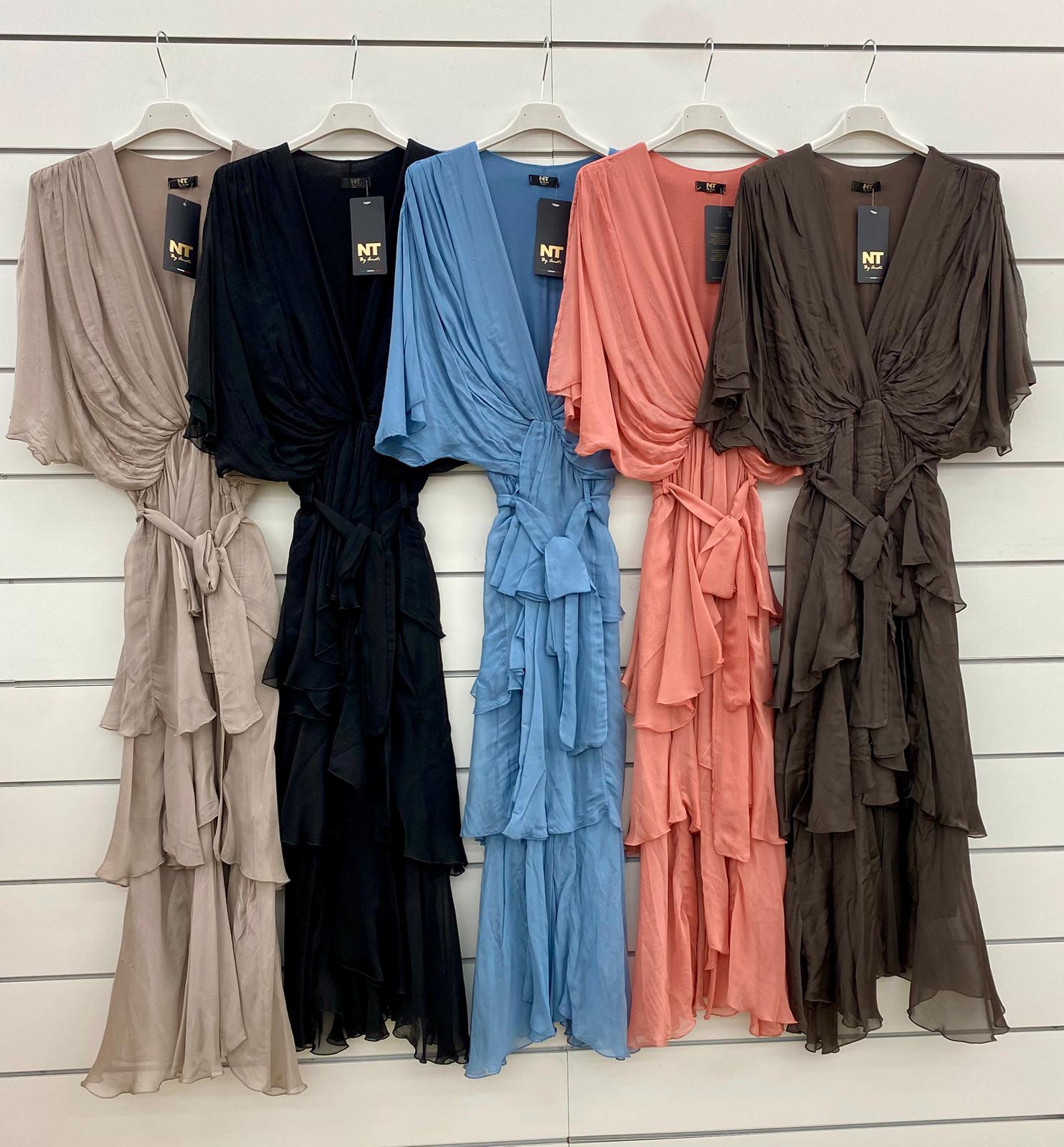 Layered Ruffle Maxi Dress
