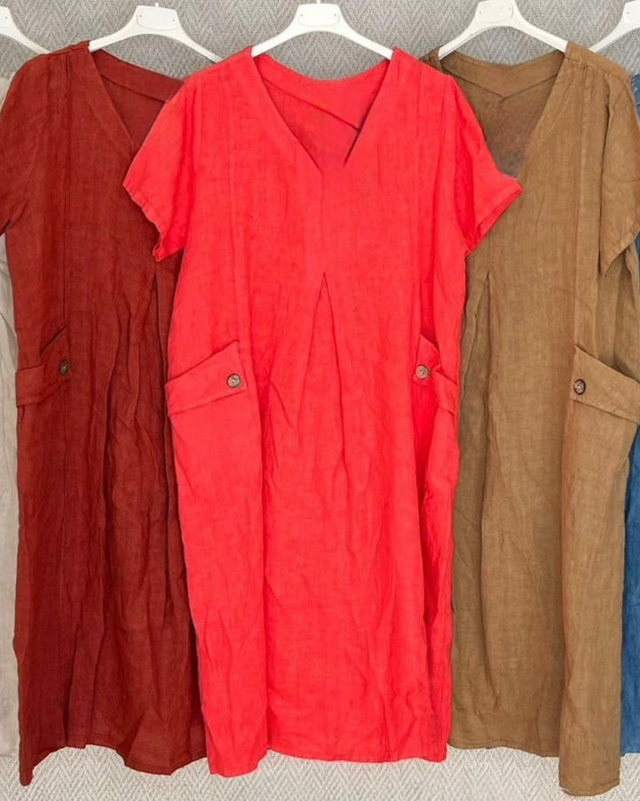 Everyday Linen Pocket Dress