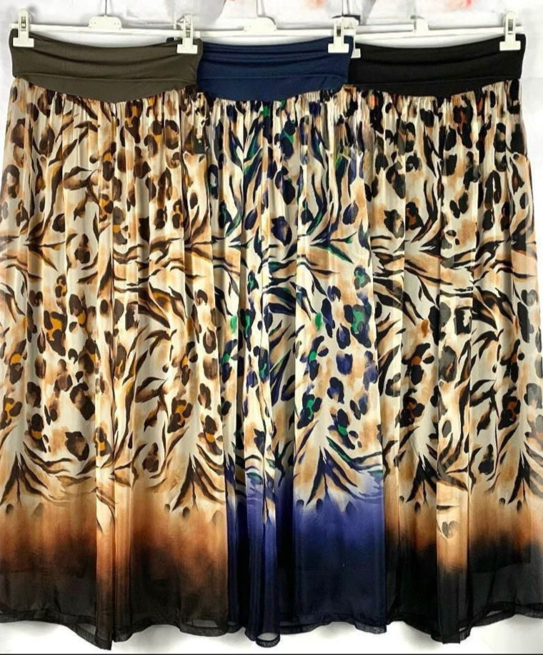 Italian Silk Animal Print Set- Top
