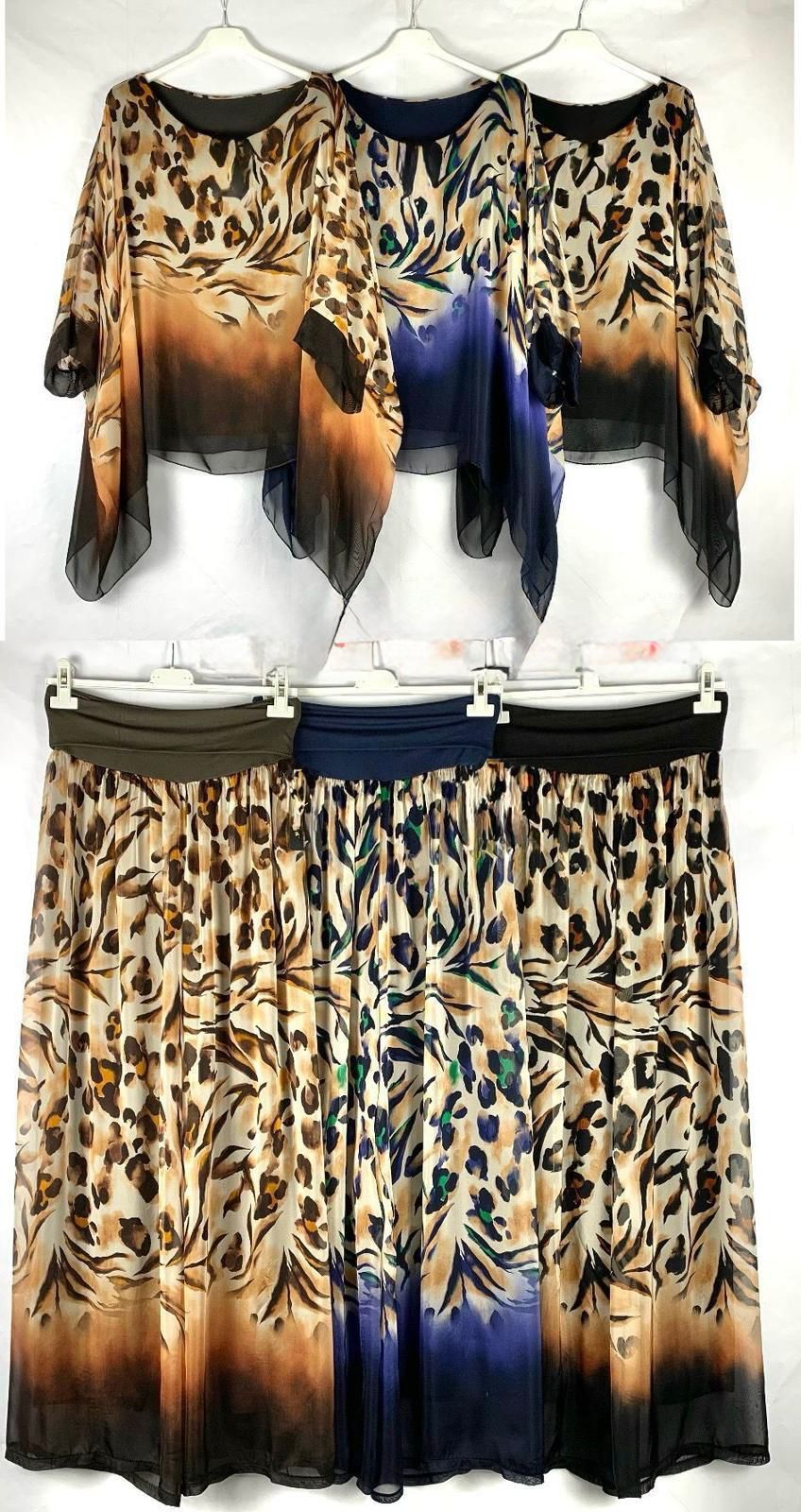 Italian Silk Animal Print Set- Top