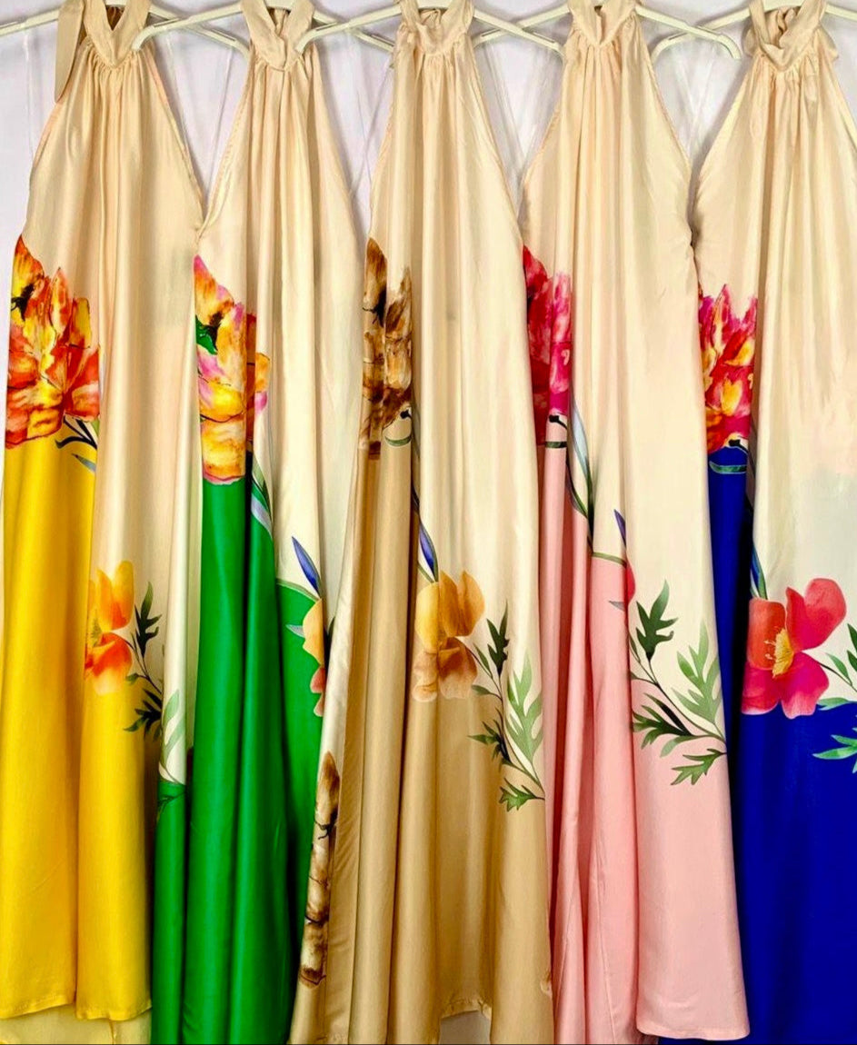 Silk Halter Jumpsuit