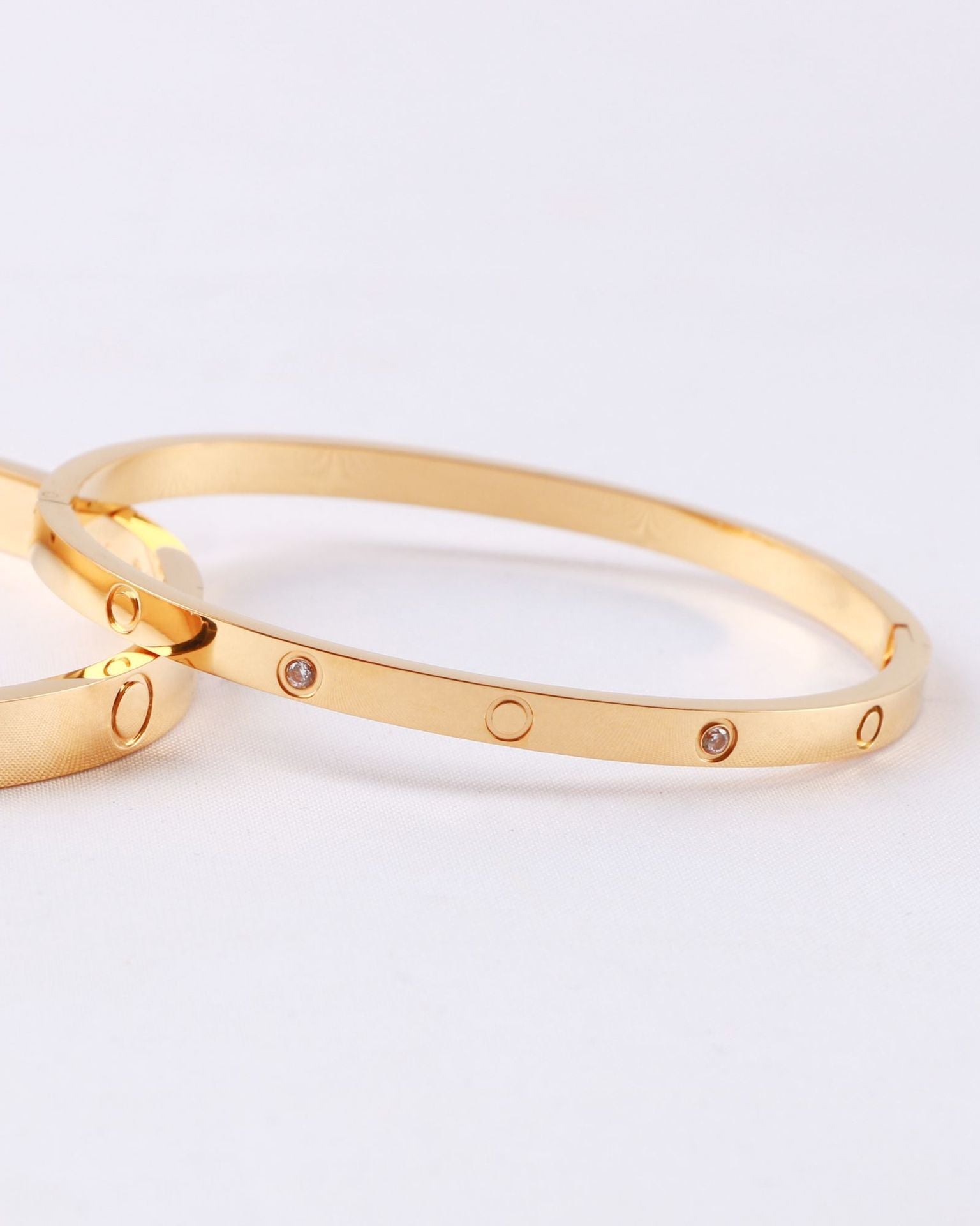Elsie Signature Bangle Bracdelet- Thin with CZ's