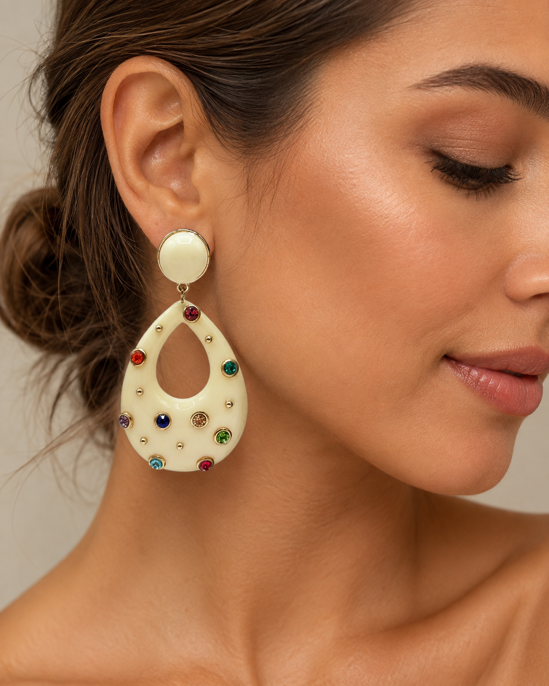 The Celeste French Resin Earrings