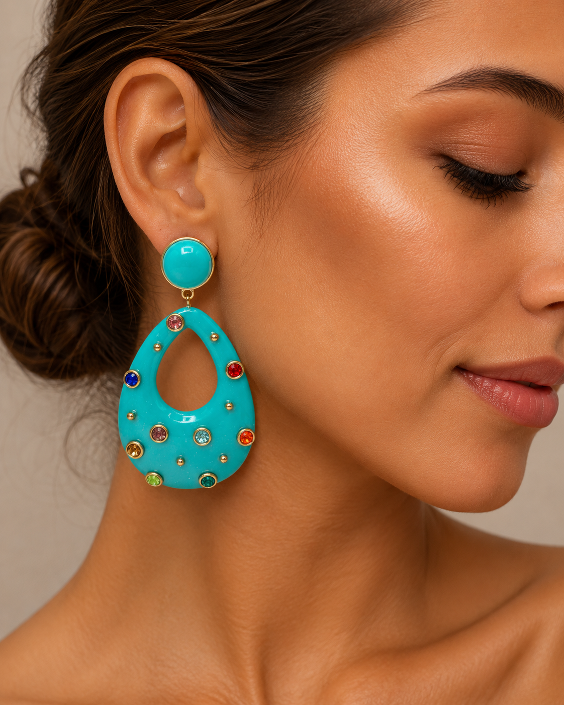 The Celeste French Resin Earrings