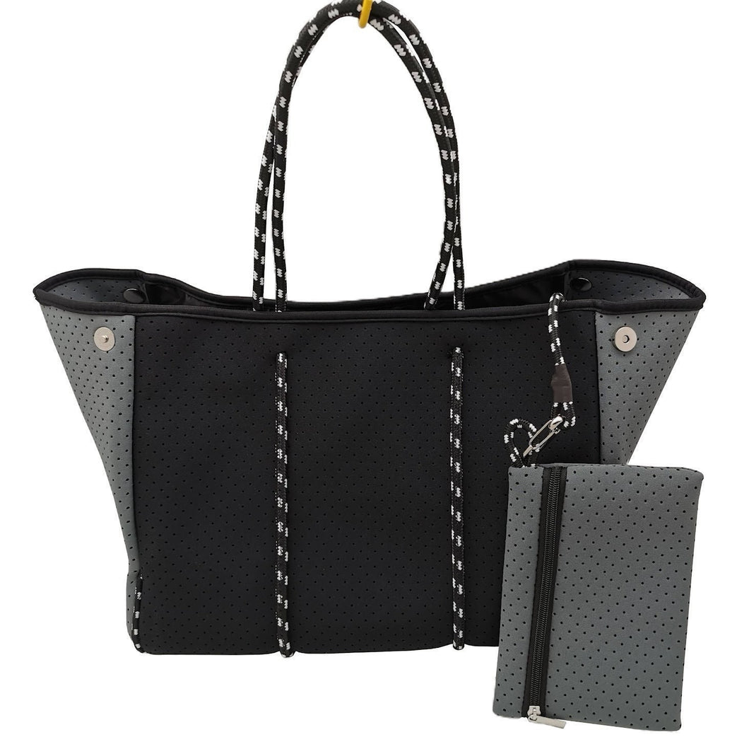 Neoprene BLACK Tote Bag