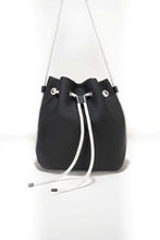 Load image into Gallery viewer, Black Bucket  bag tote
