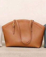 High Quality Genuine Leather Bag I Camel