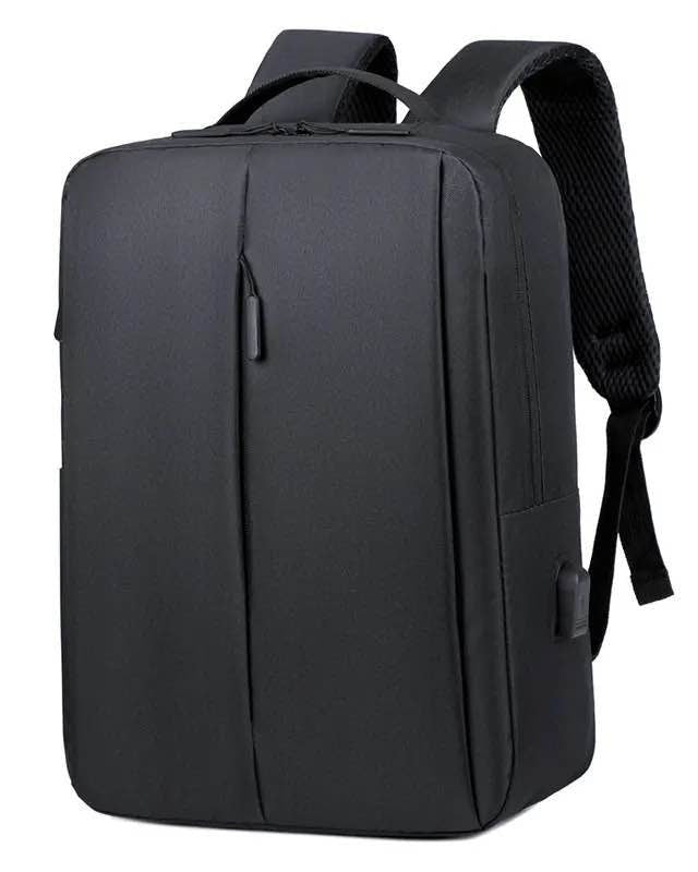 Backpack Unisex Black, Gray or Denim Blue USB Port