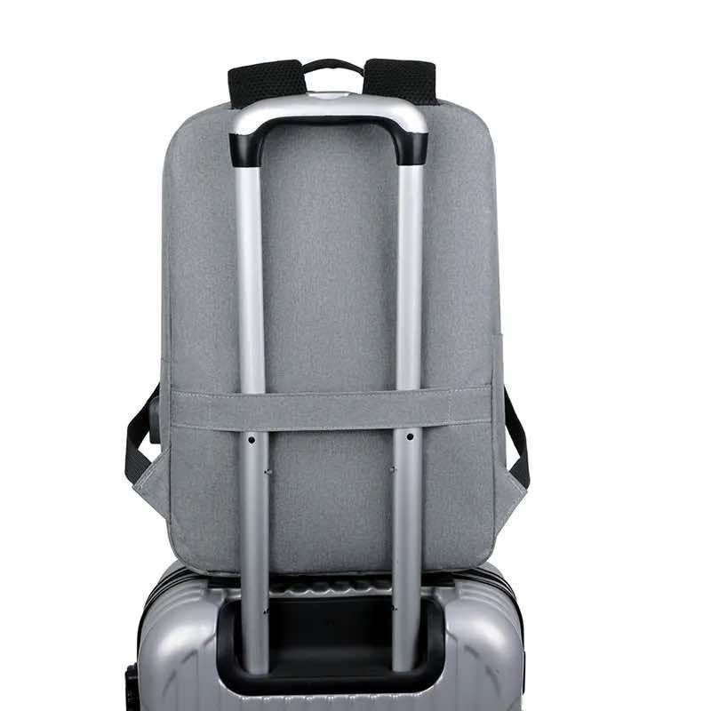 Backpack Unisex Black, Gray or Denim Blue USB Port