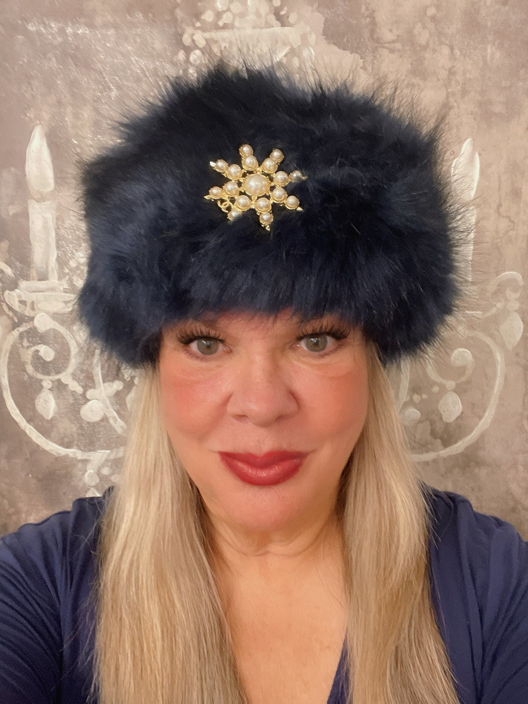 Faux Fur Headband Hat